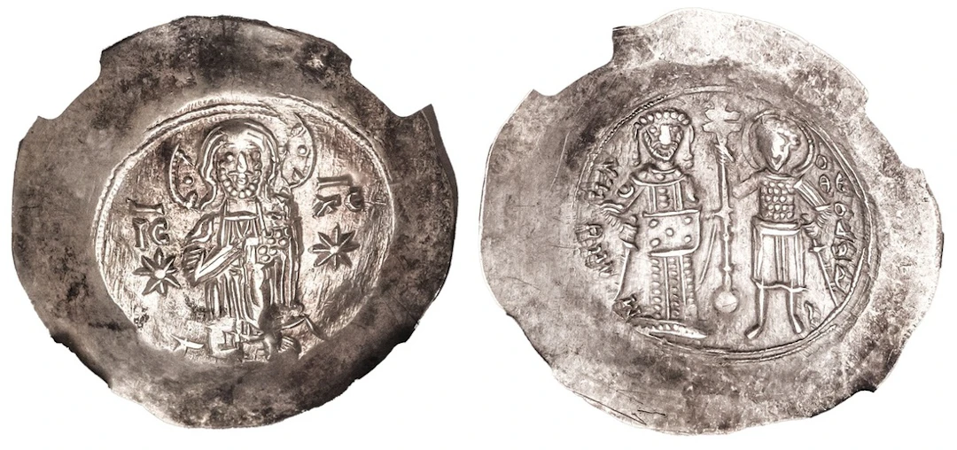 NGC MS | Byzantine Empire, Manuel I (1143-1180), EL Aspron Trachy