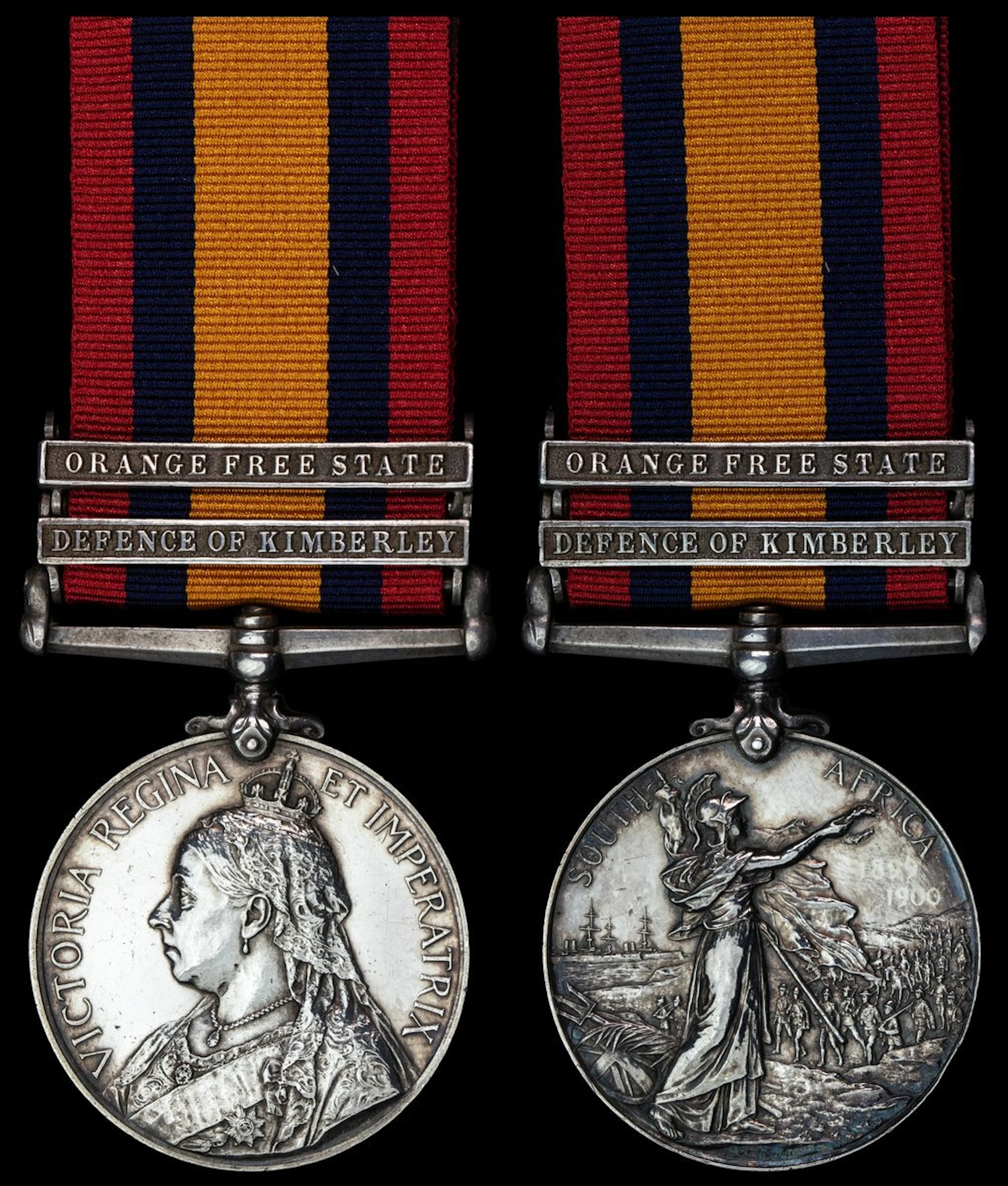 The Queen's South Africa Medal awarded to Private A. J. Butler, Loyal