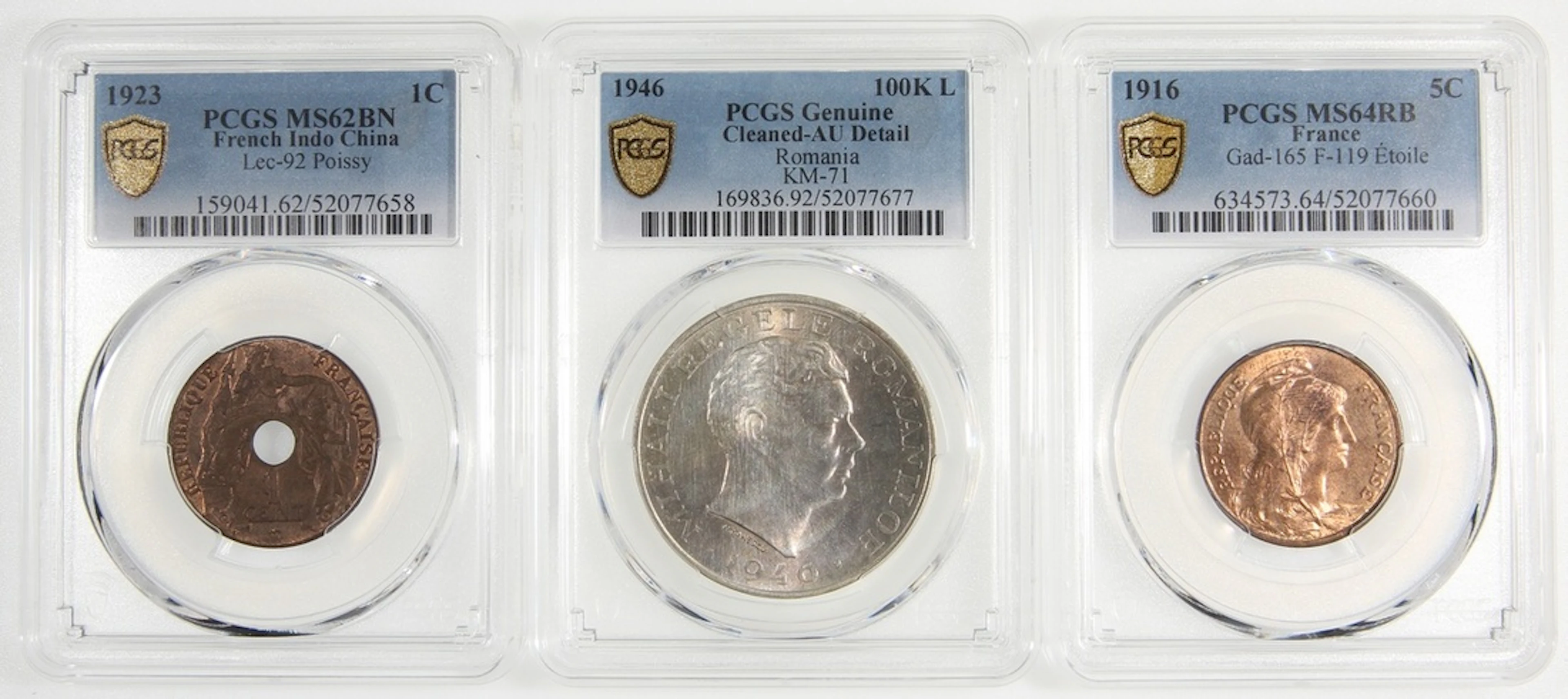 World Coins, a group of 3x, including