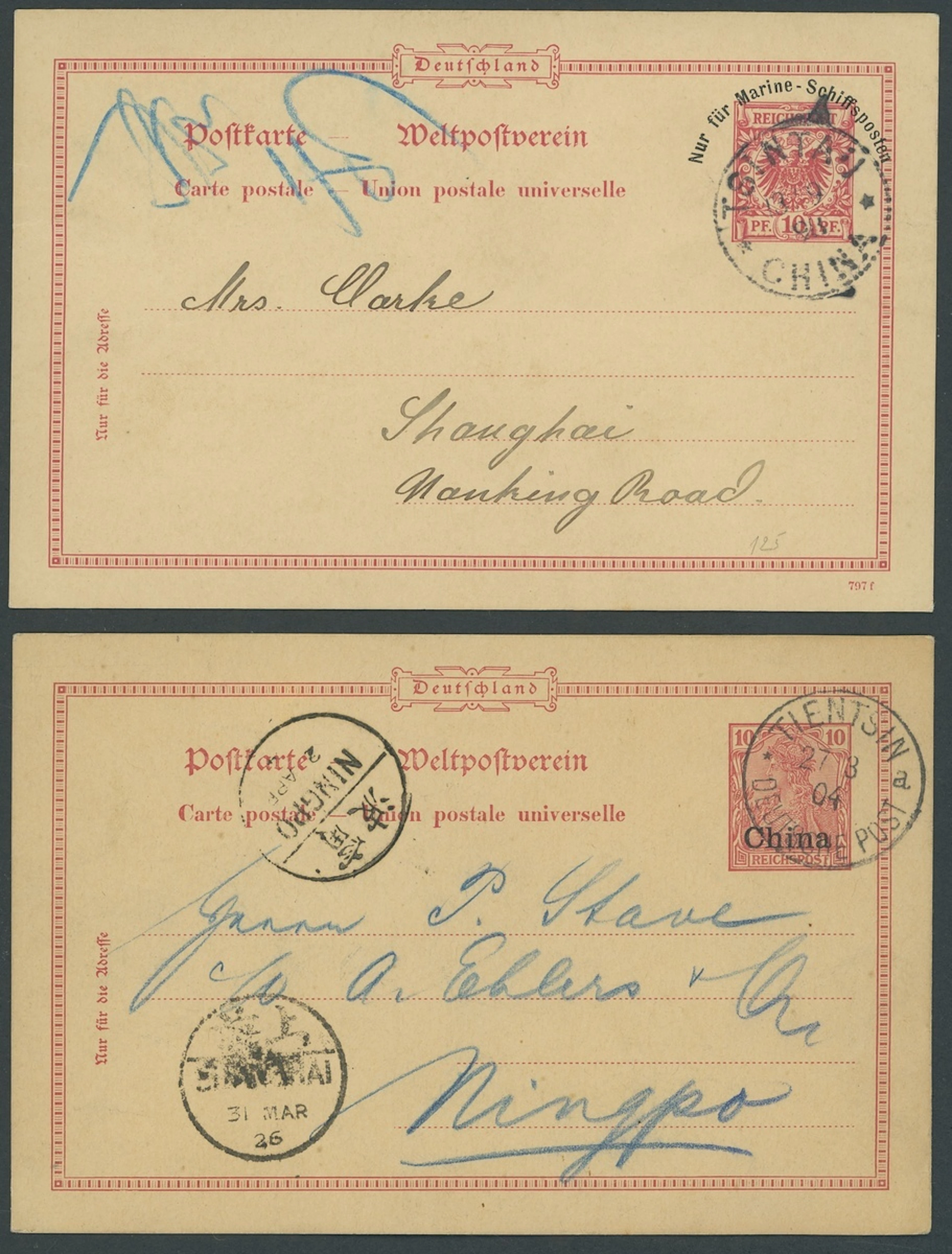 Foreign Post Offices German Post Office Kiaochow Forerunners Tsintau