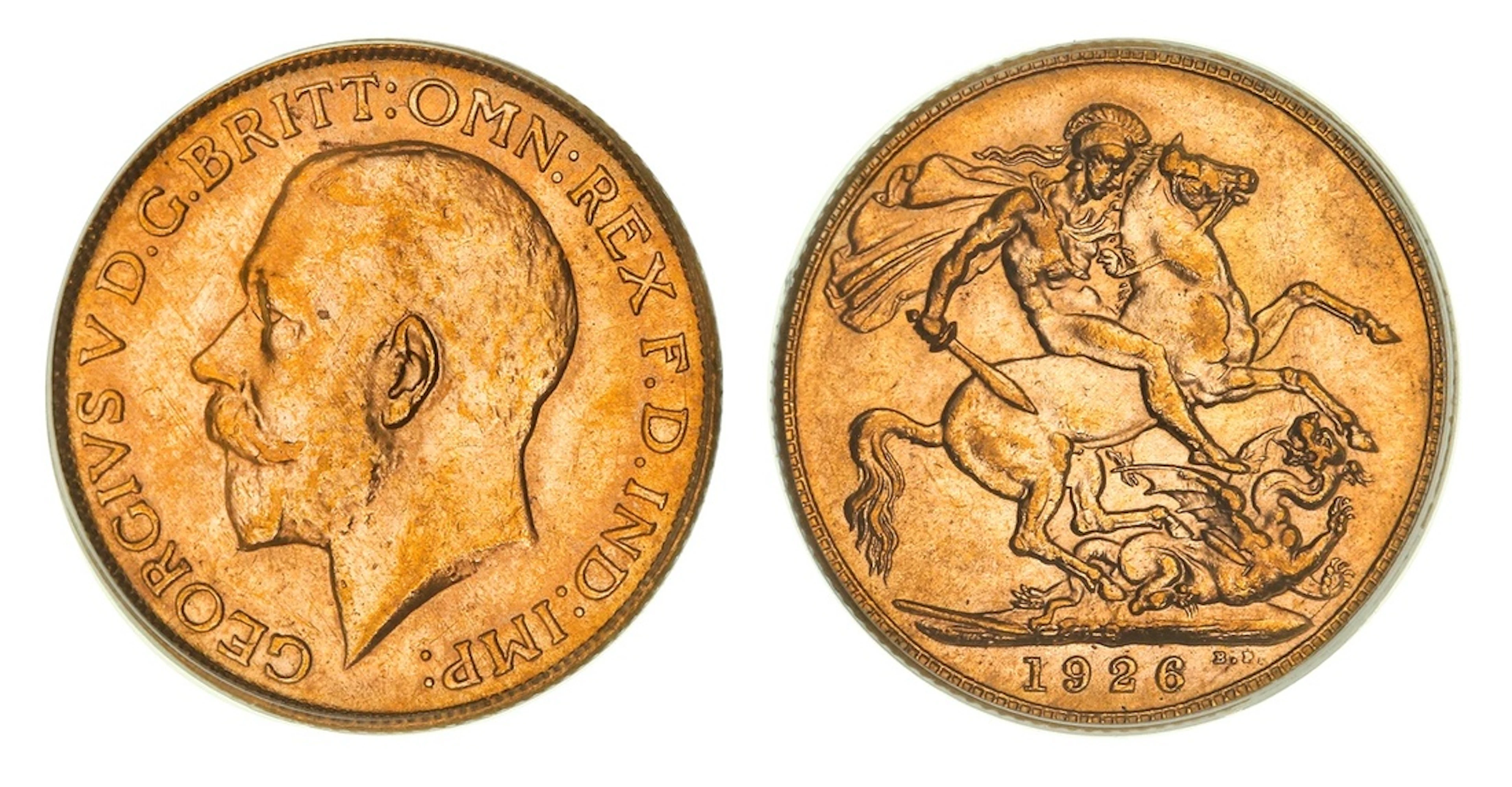 PCGS MS63 | Australia, George V (1910-1936), Sovereign, 1926-P, Perth