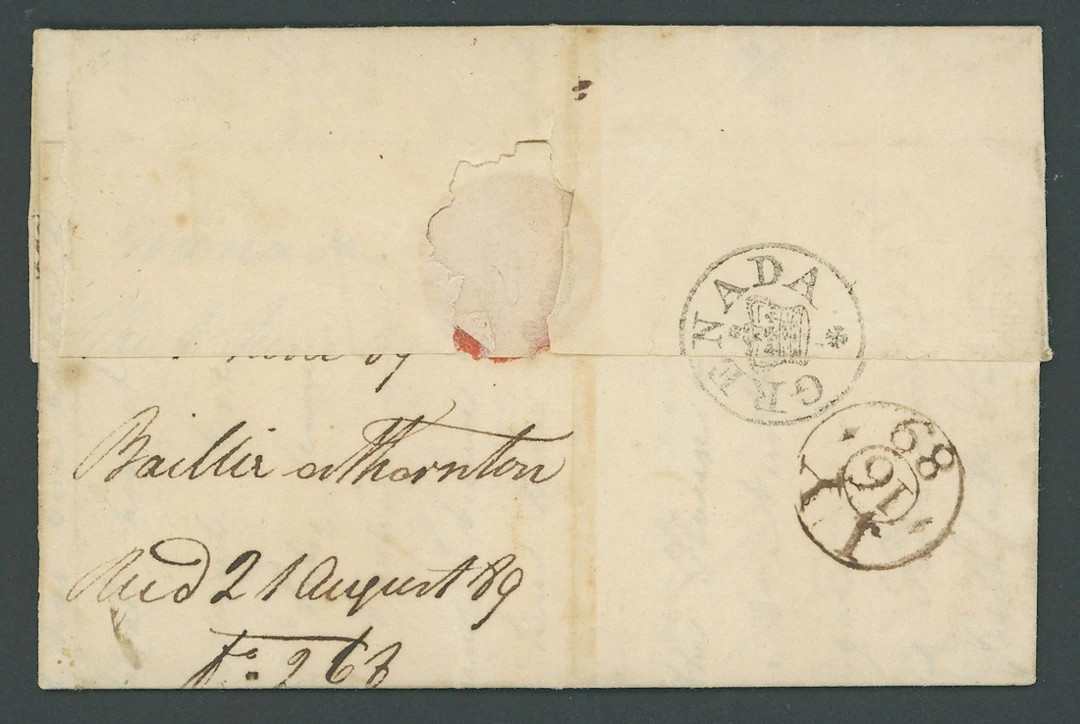 Grenada Early Letters and Handstamps 1789 (1 June) entire letter ex