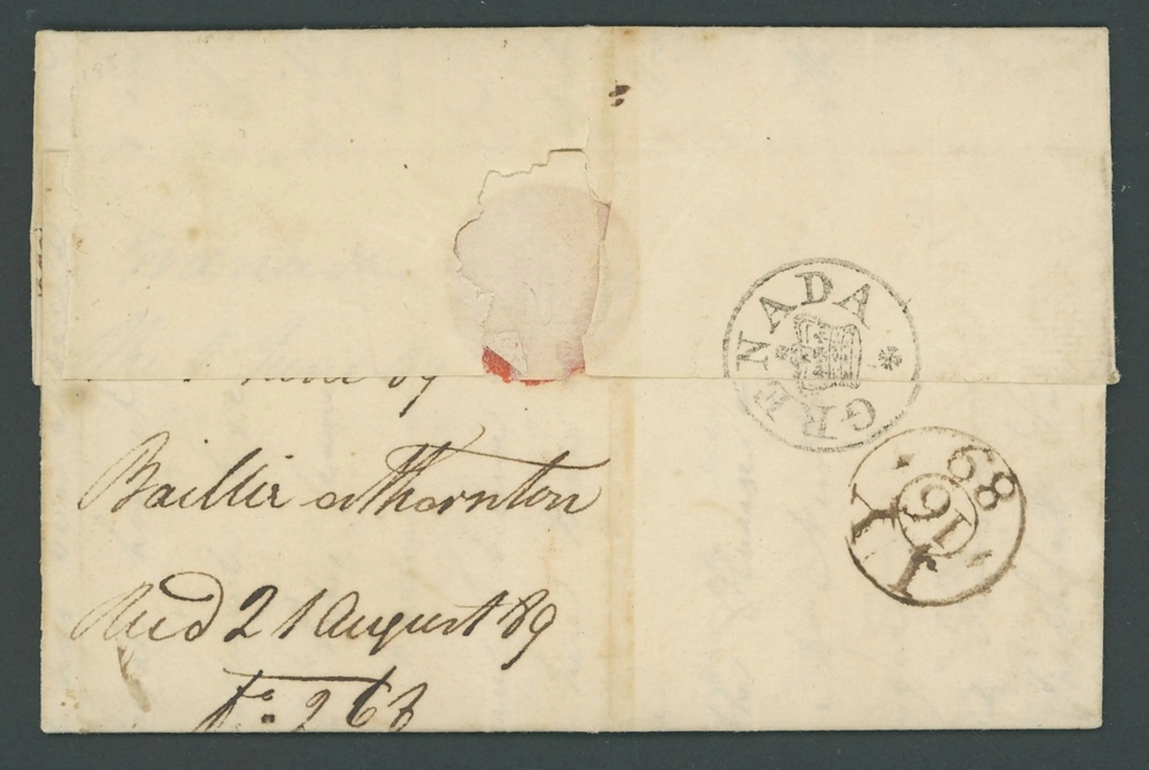 Grenada Early Letters and Handstamps 1789 (1 June) entire letter ex