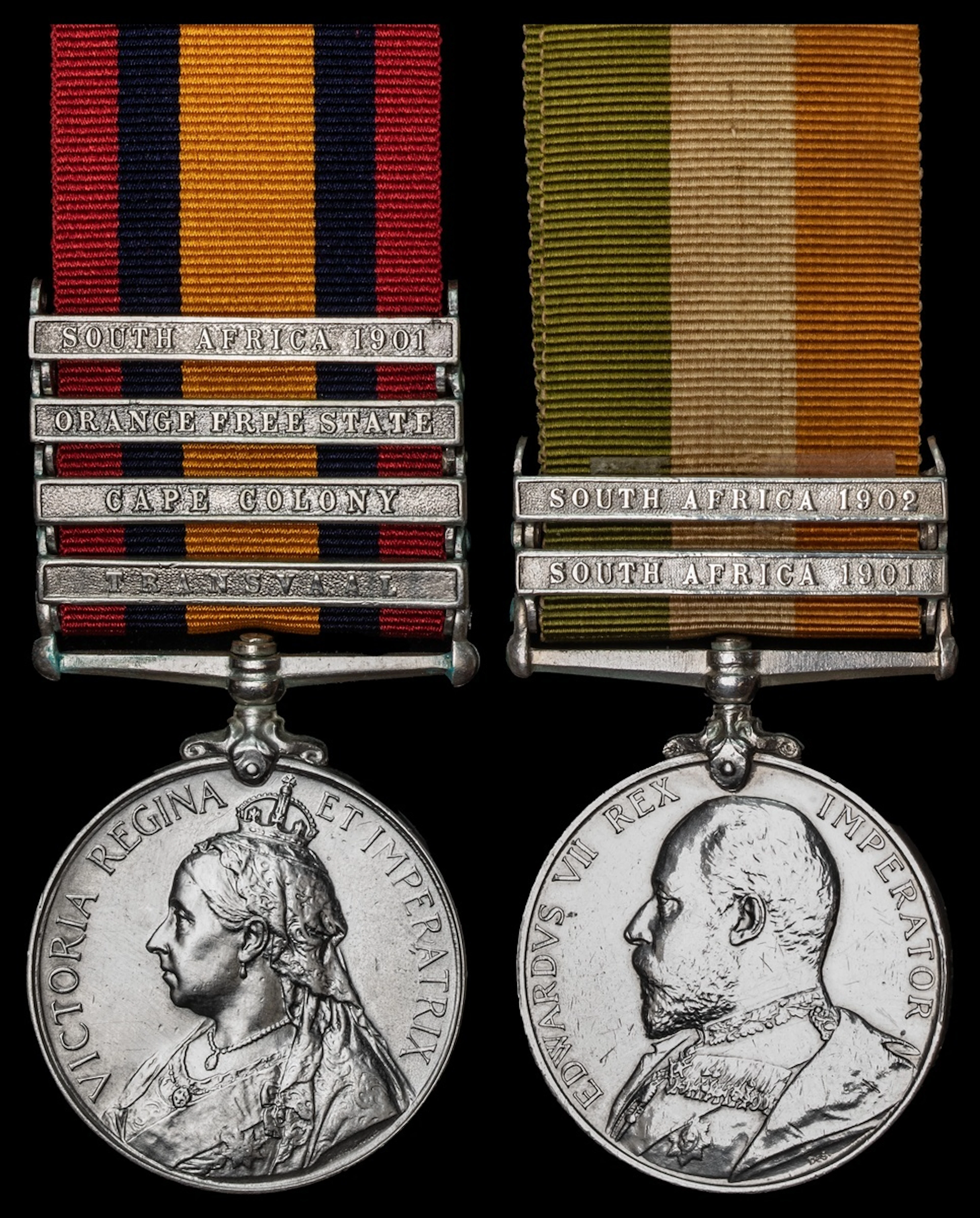Queen's South Africa 1899-1902, 4 clasps, Transvaal, Cape Colony