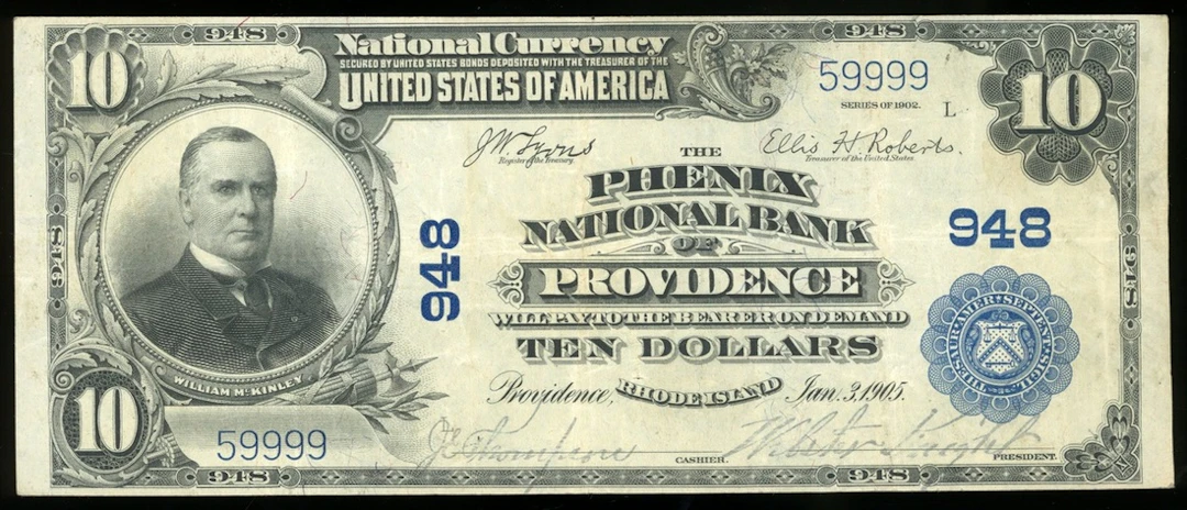 United States, Phoenix National Bank, $10, 1905, Charter number 948