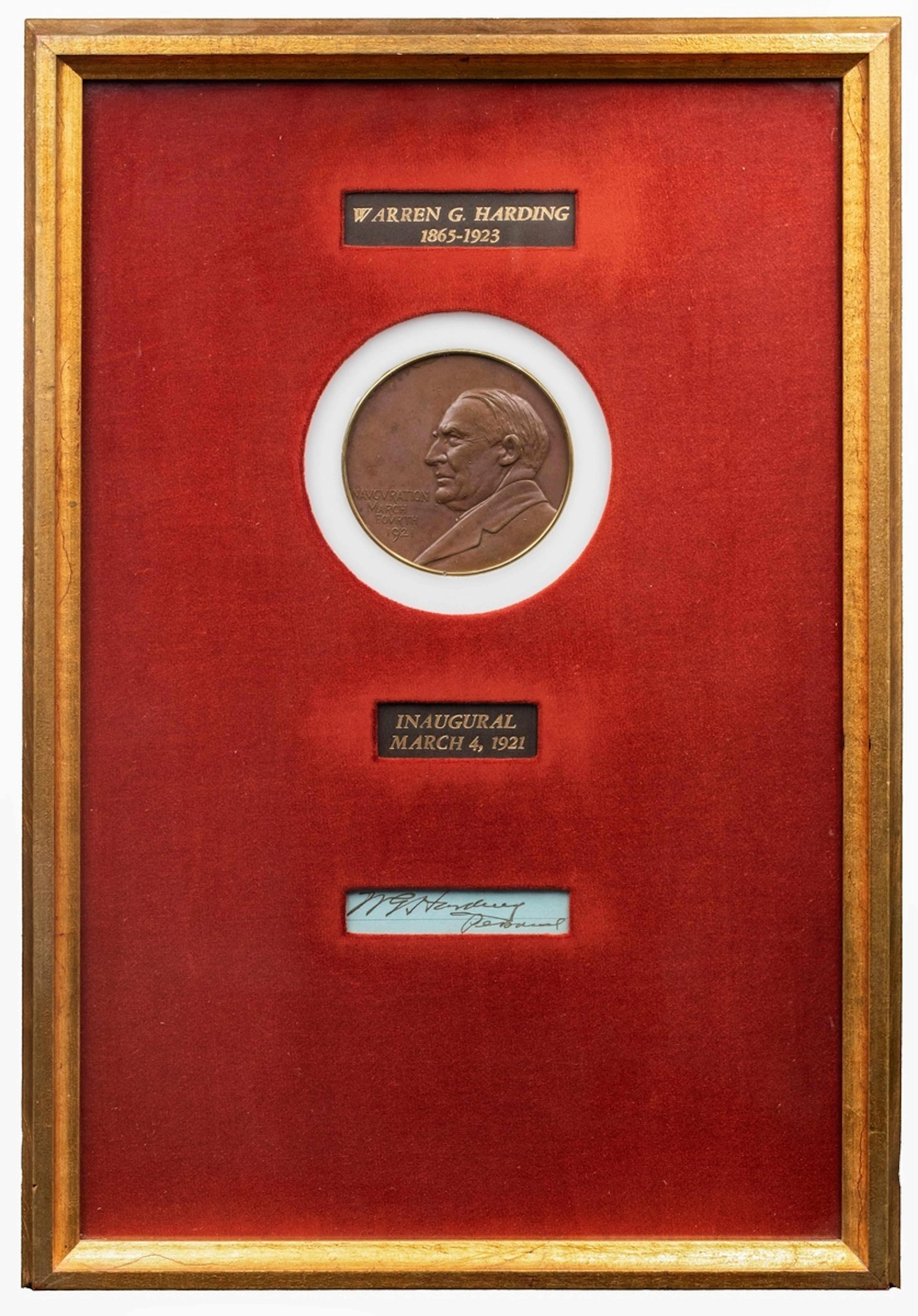 Commanders-in-Chief, WARREN G. HARDING, 29th President of the United
