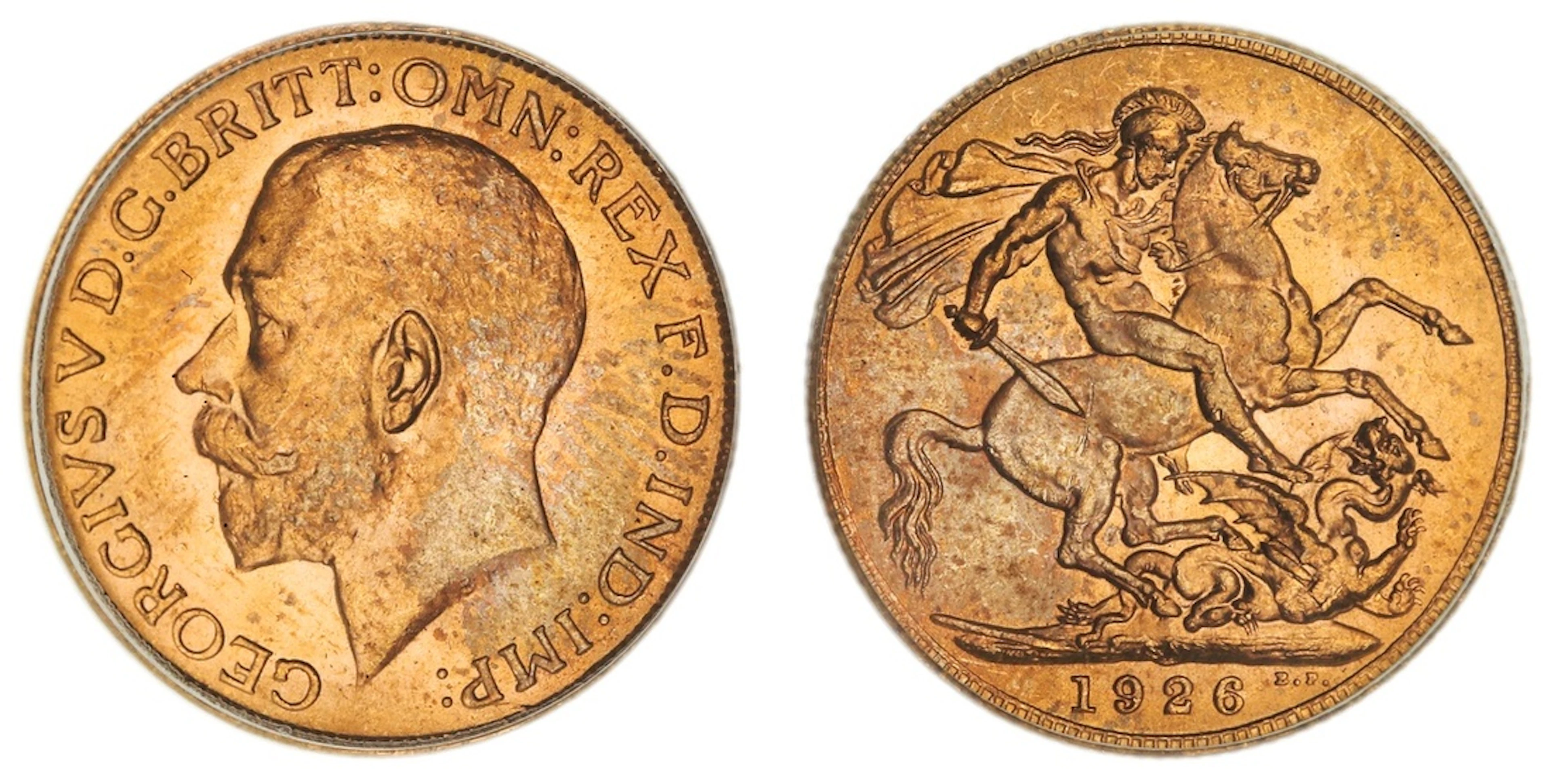 PCGS MS65 | South Africa, George V (1910-1936), Sovereign, 1926-SA
