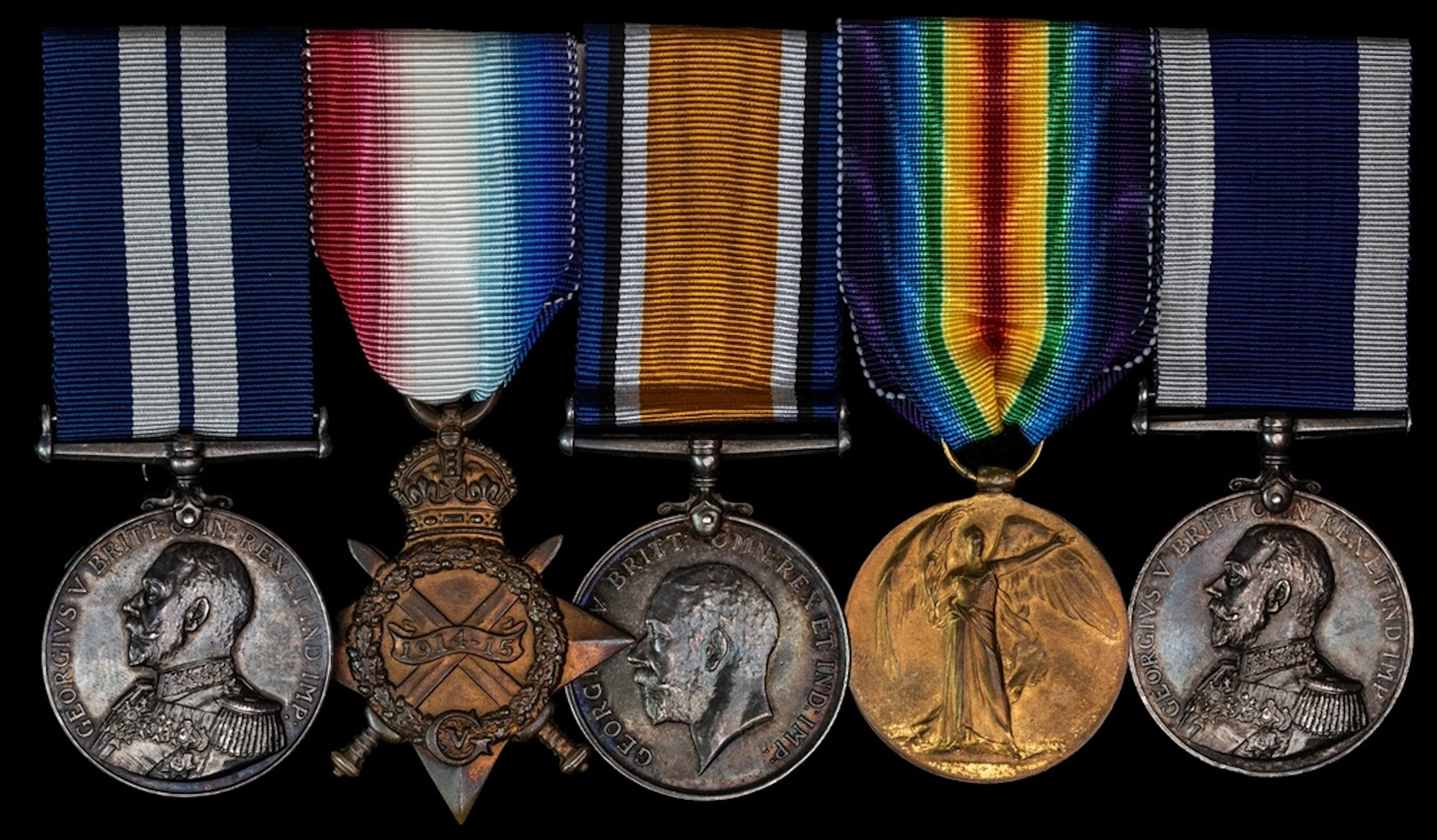 A Great War 'Mediterranean 1917' D.S.M. group of five awarded to Stoker