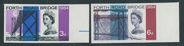 Great Britain Queen Elizabeth II 1964 3d. and 6d. Forth Road Bridge