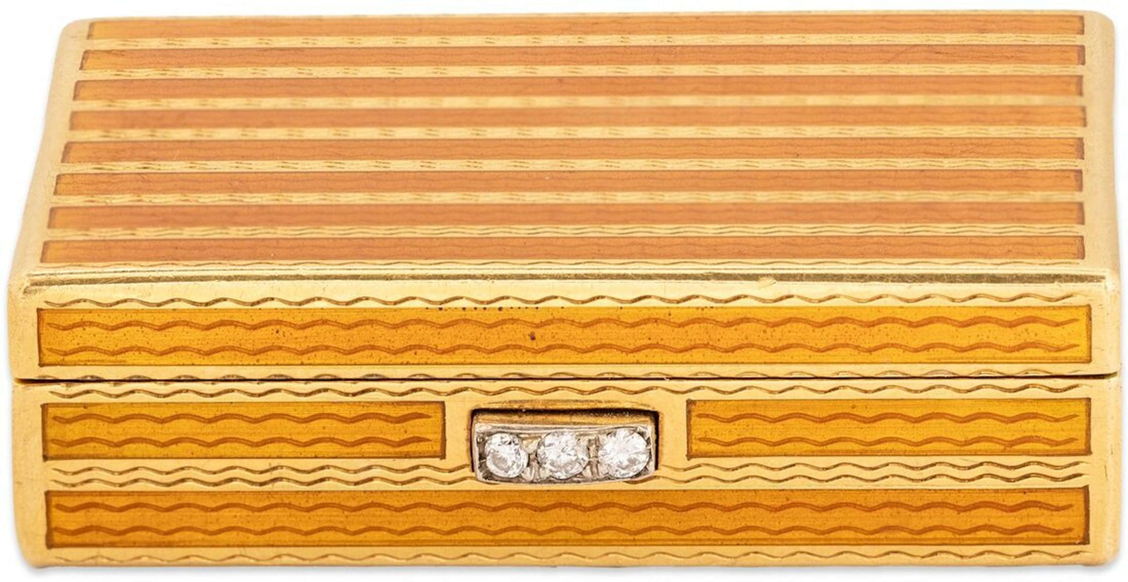 BULGARI, A GUILLOCHÉ ENAMEL PILL BOX
