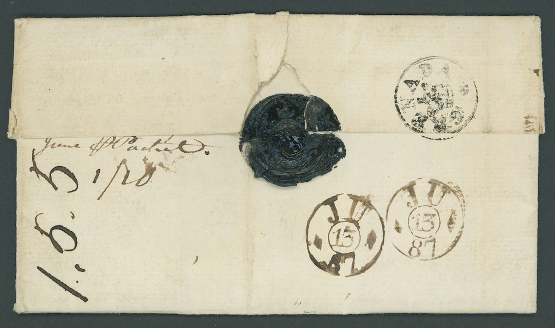 Grenada Early Letters and Handstamps 1787 (18 Apr.) entire letter