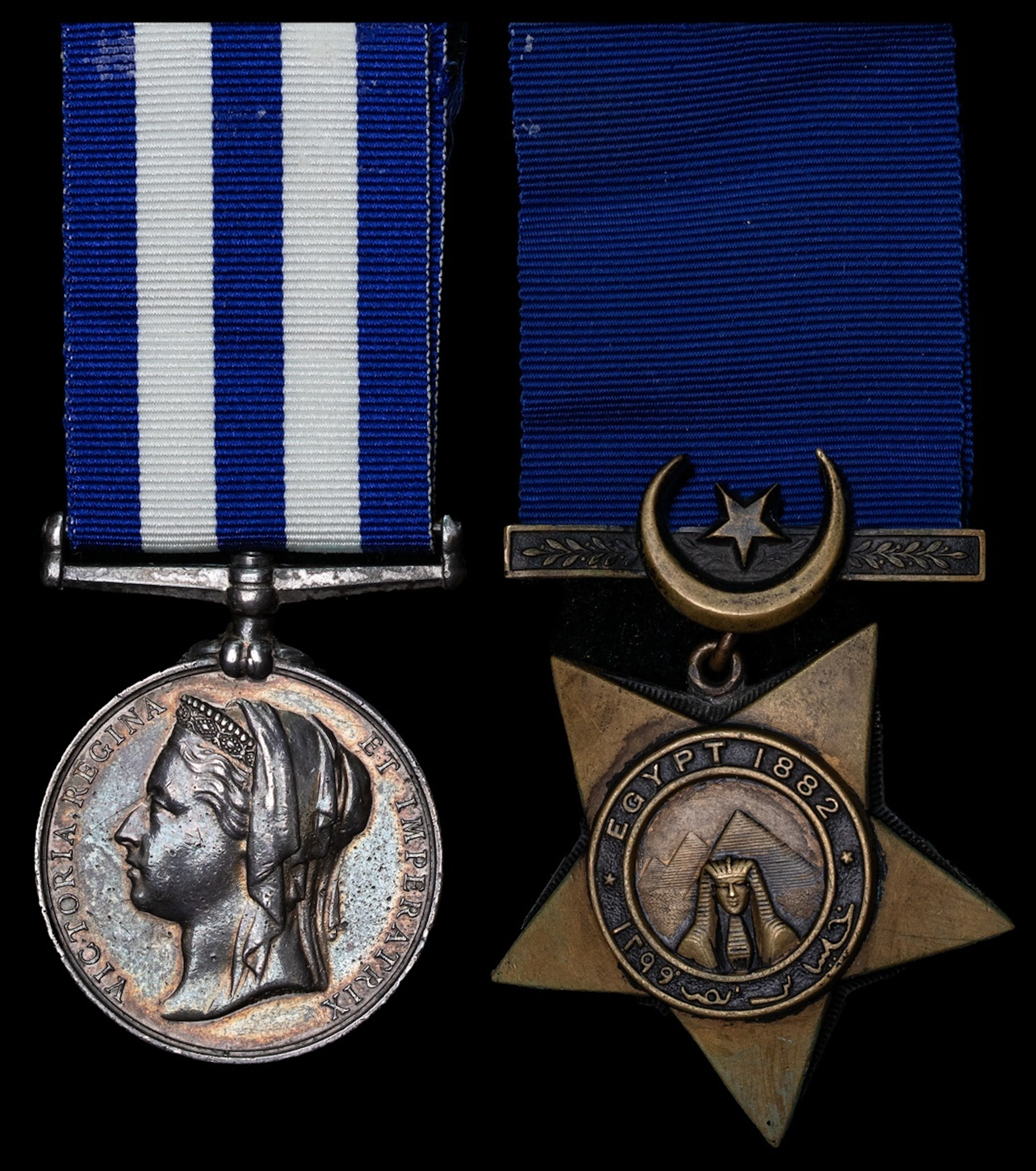 Pair: Sergeant Master Tailor B. Bumford, Derbyshire Regiment Egypt