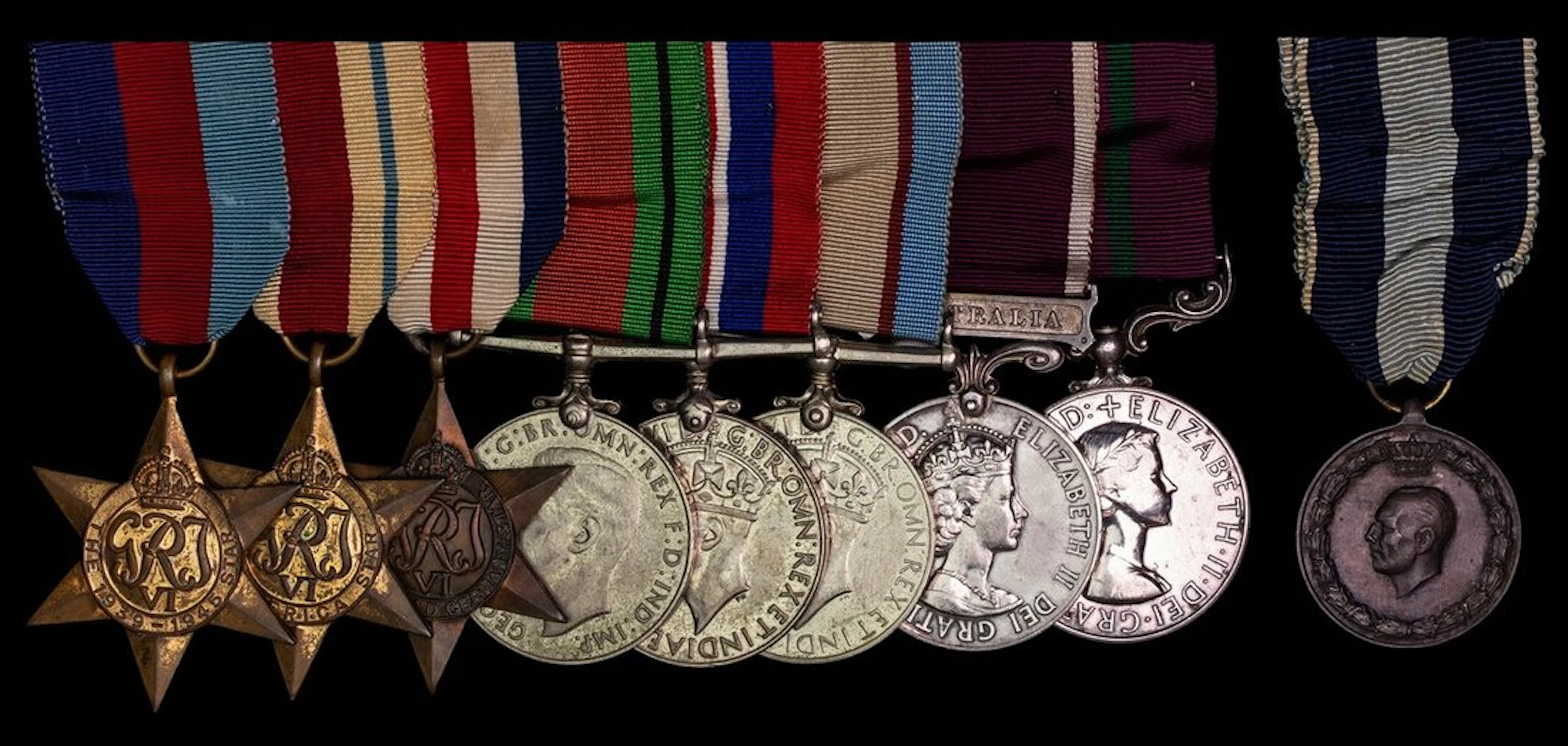 The Australian M.S.M. group of nine awarded to Major H. A. Gray, 2/1st