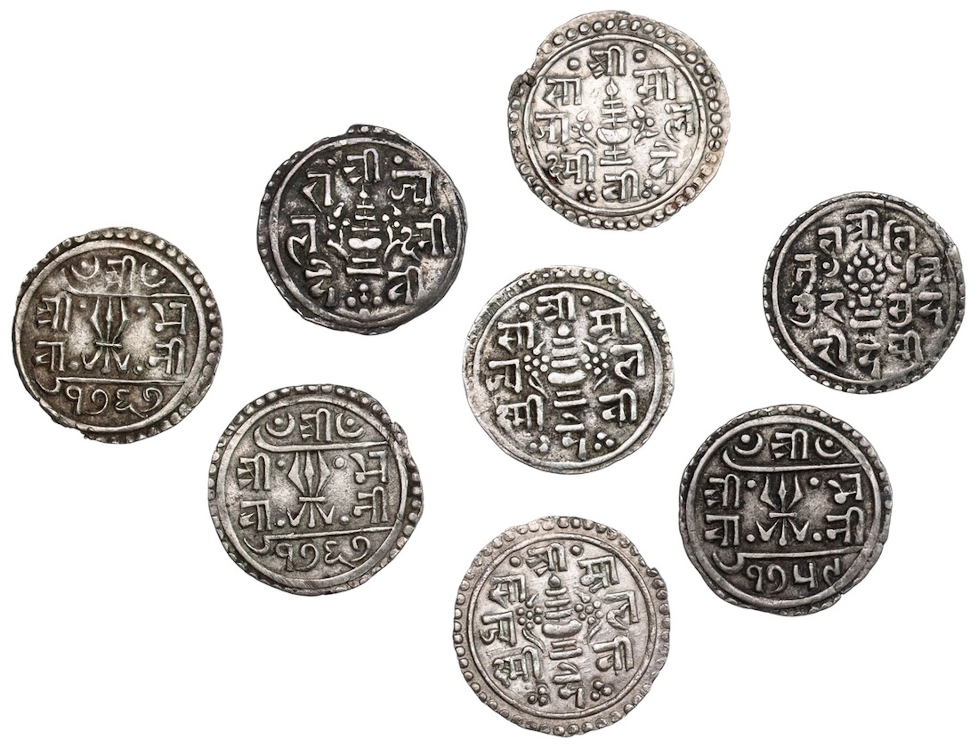 Nepal, Rajendra Vikram Shah (1816-1847), in the name of Queen Lalita