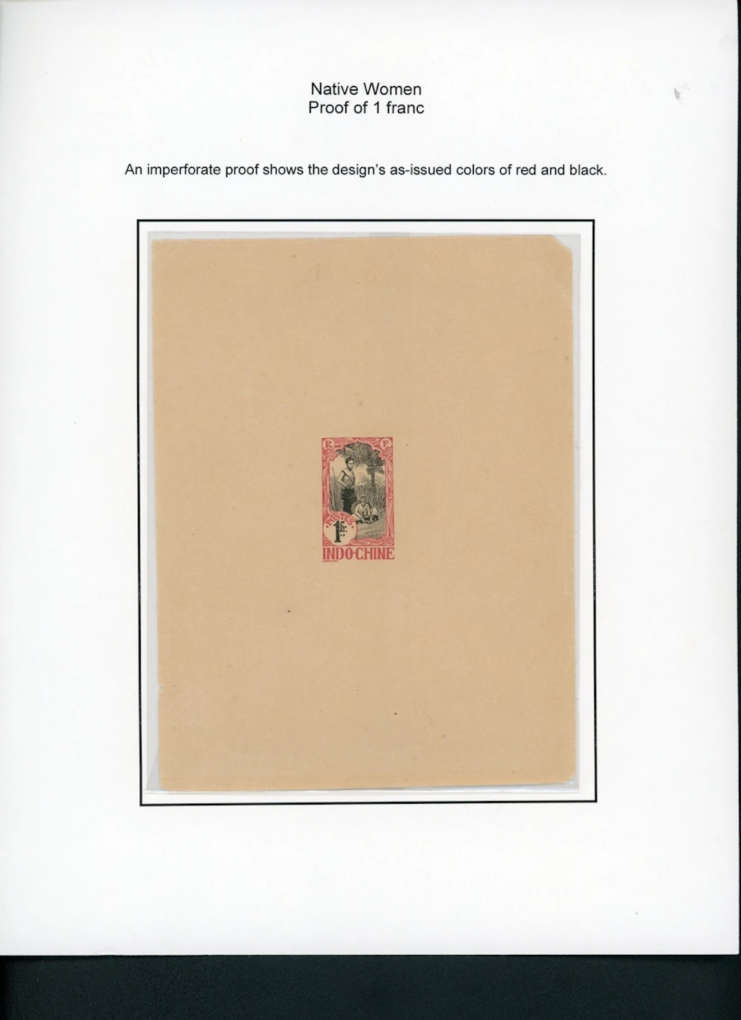 Indo-China French Indo-Chinese Post Office 1907 Native Women issue