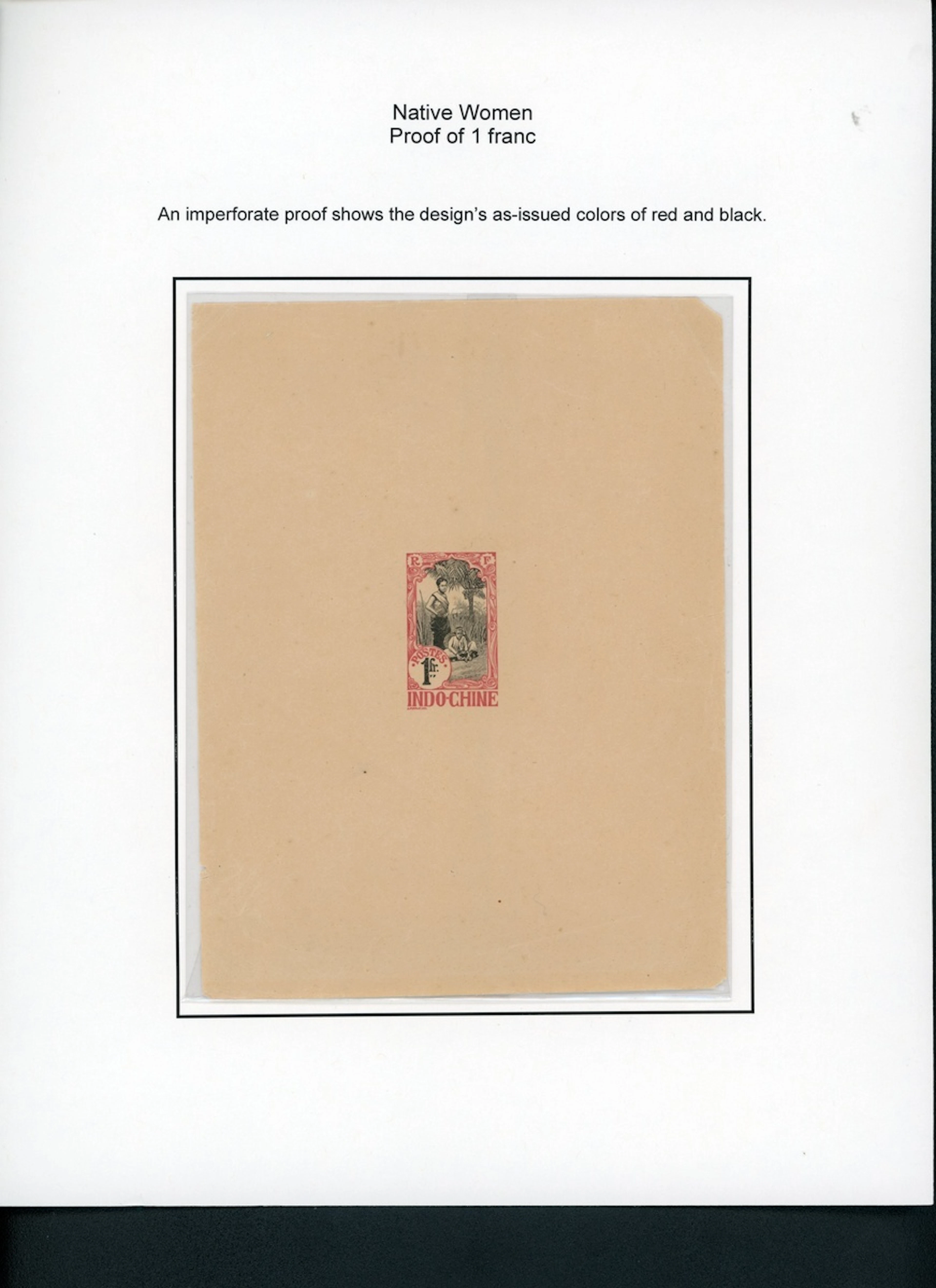 Indo-China French Indo-Chinese Post Office 1907 Native Women issue