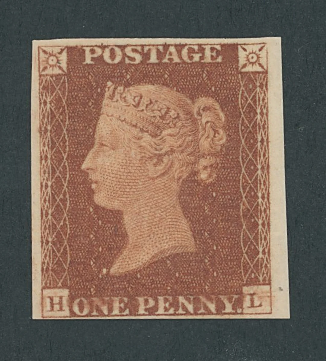 Great Britain 1841-53 One Penny Red-Brown Plate 41: HL imperforate