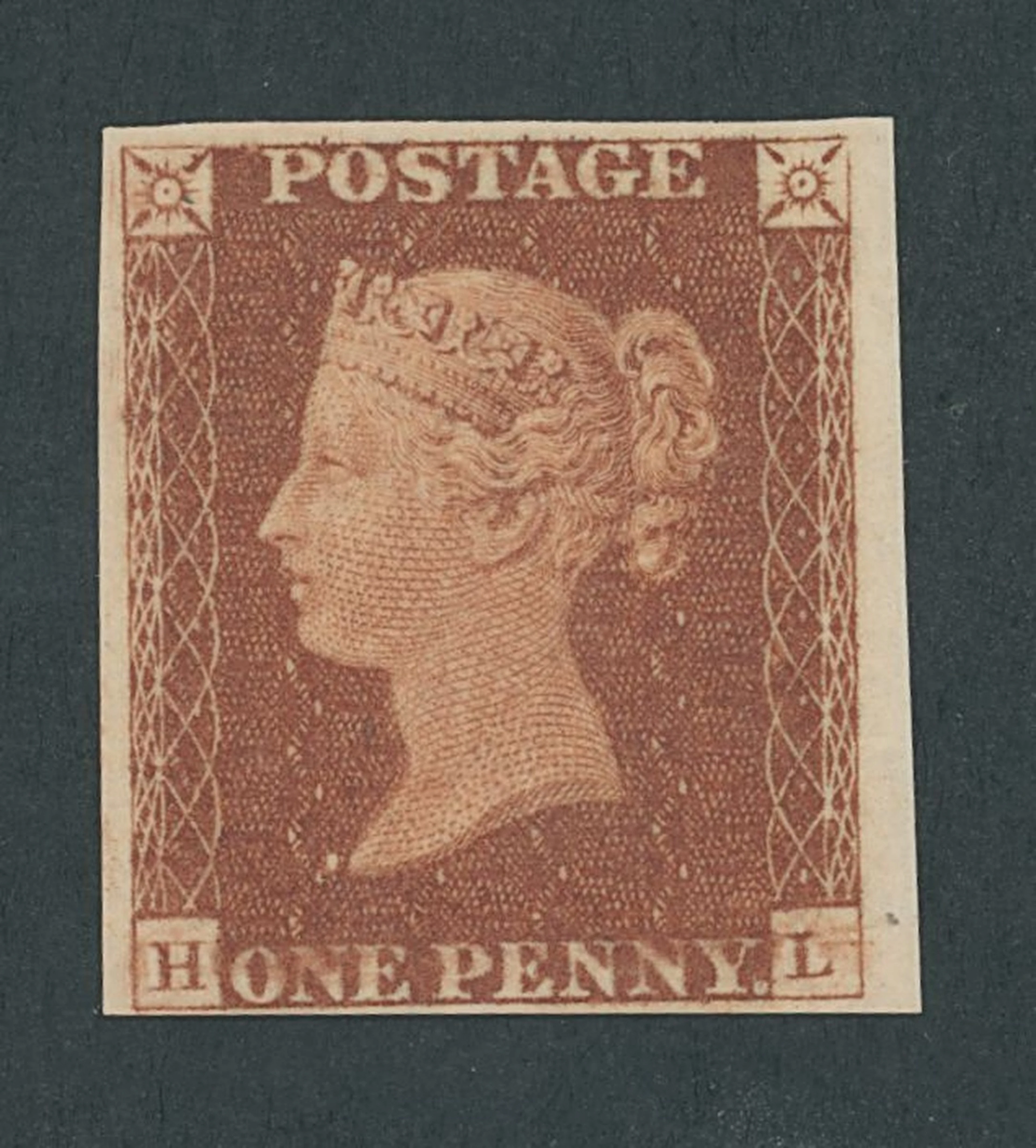 Great Britain 1841-53 One Penny Red-Brown Plate 41: HL imperforate