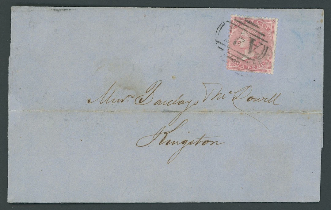Jamaica Great Britain used in Jamaica Imperial Issues used at Post
