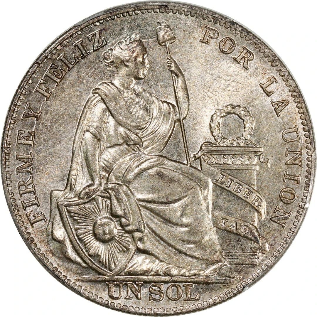 Peru, [PCGS MS62] sol, 1934
