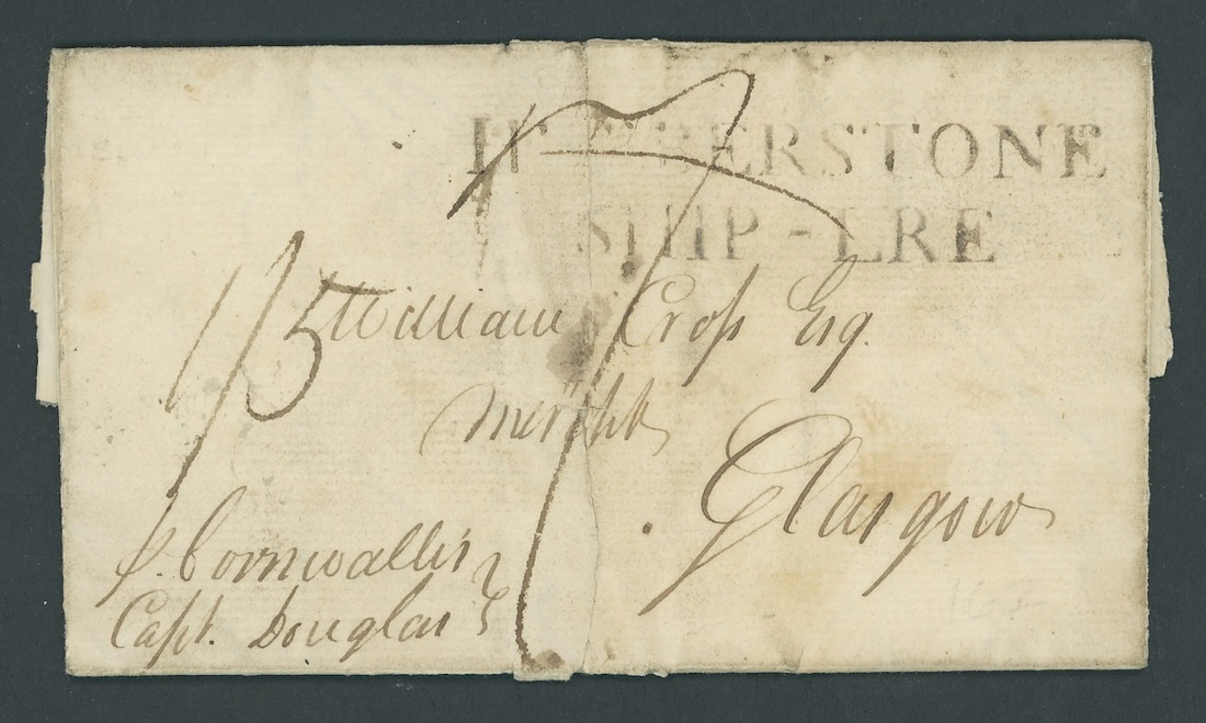Great Britain Postal History 1791 (24 Sept.) entire letter from Grenada