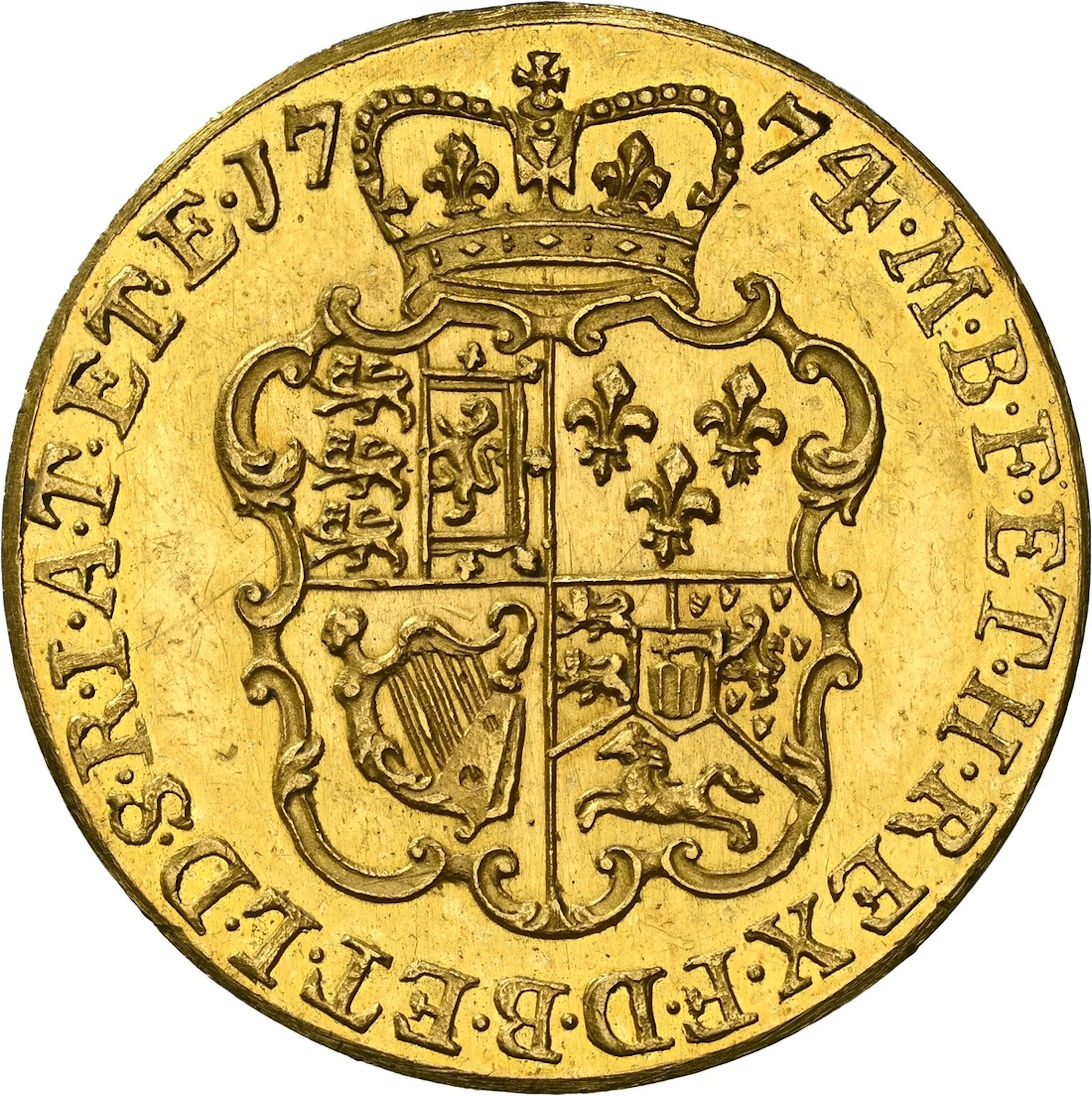 NGC PF61 CAM | George III (1760-1820), Proof Guinea, 1774, by Lewis Pingo