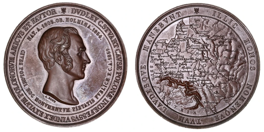NGC MS63 BN | *Top Pop* | Poland, Lord Dudley Stuart, Memorial as