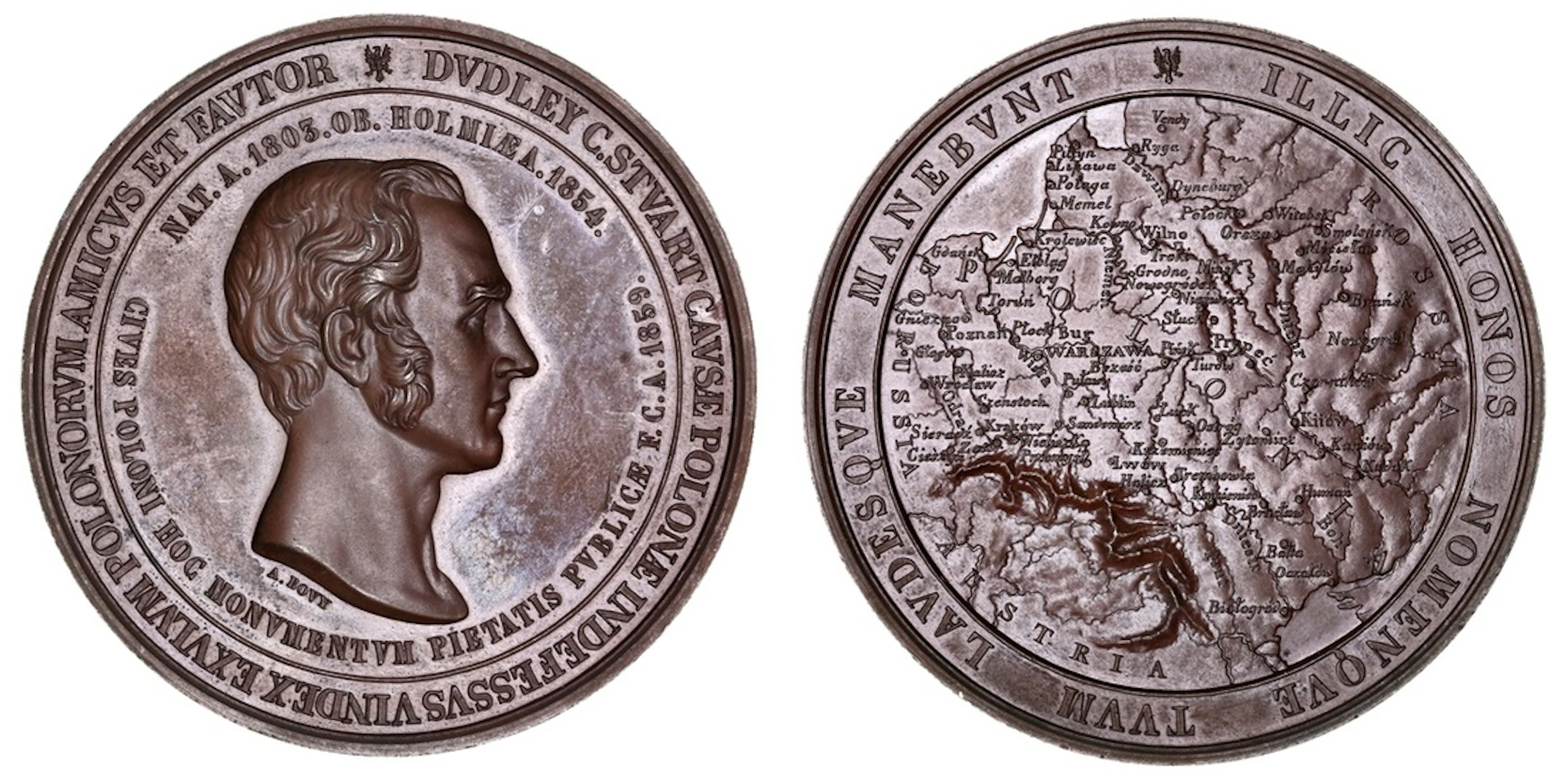 NGC MS63 BN | *Top Pop* | Poland, Lord Dudley Stuart, Memorial as