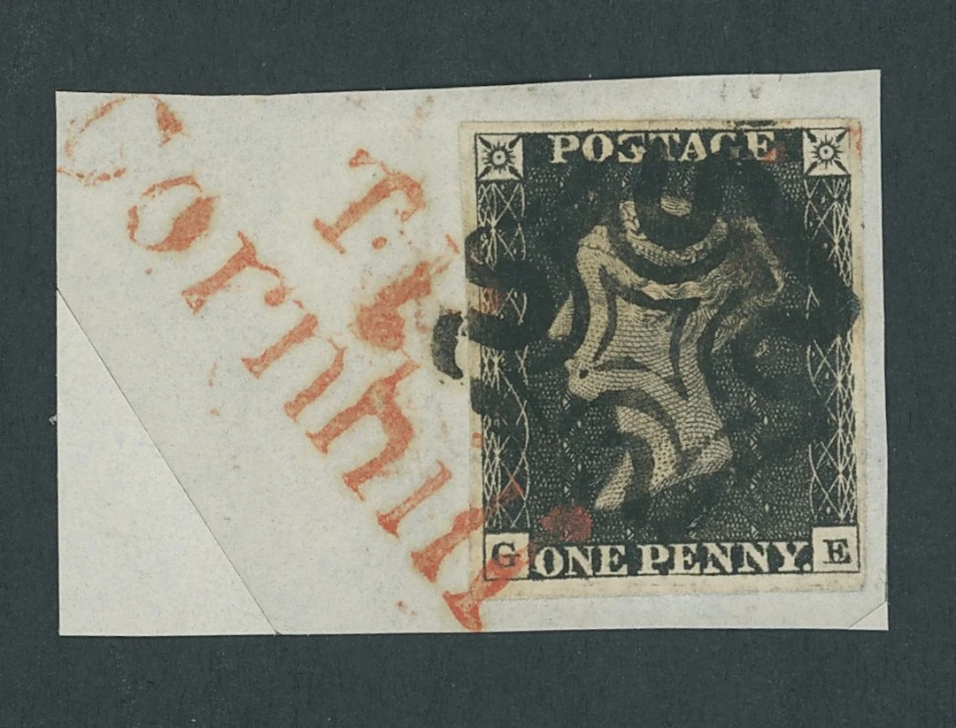 Great Britain 1840 One Penny Black Plate 1b GE, good to large margins