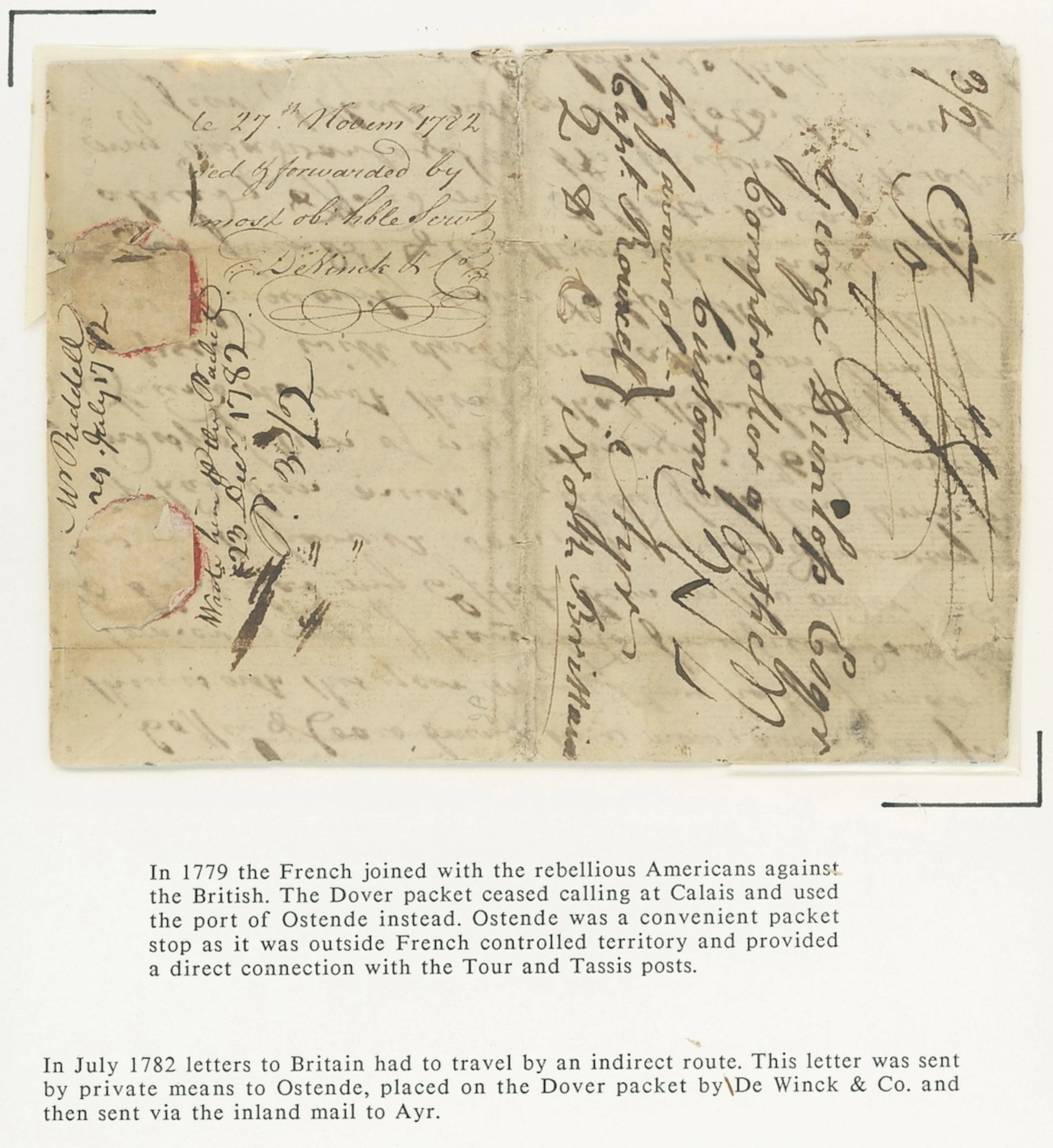 Grenada Early Letters and Handstamps 1779-1953 group of early letters