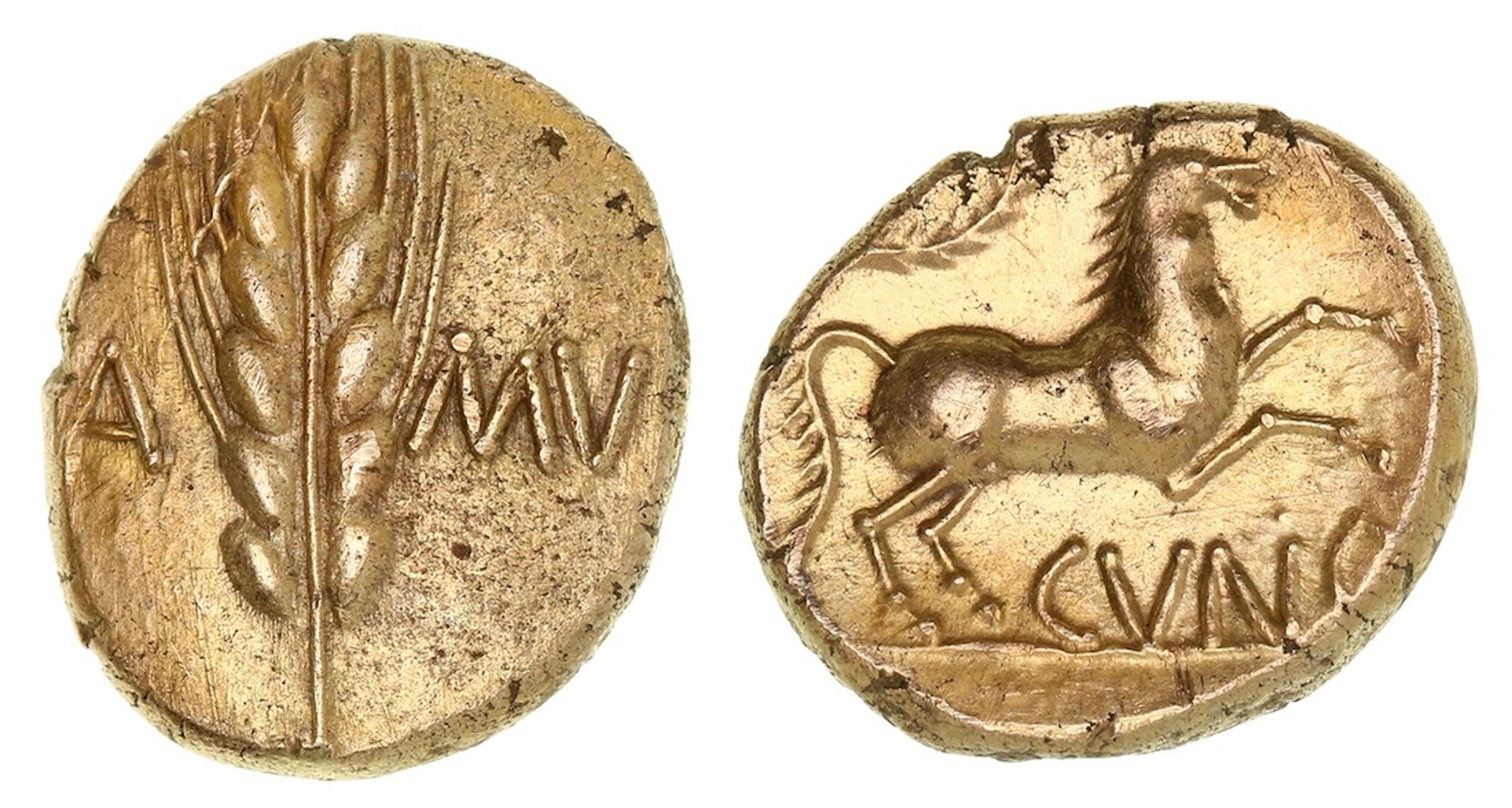Iron Age Britain, Catuvellauni, Cunobelin (AD 9-40), AV Stater, 'Wild