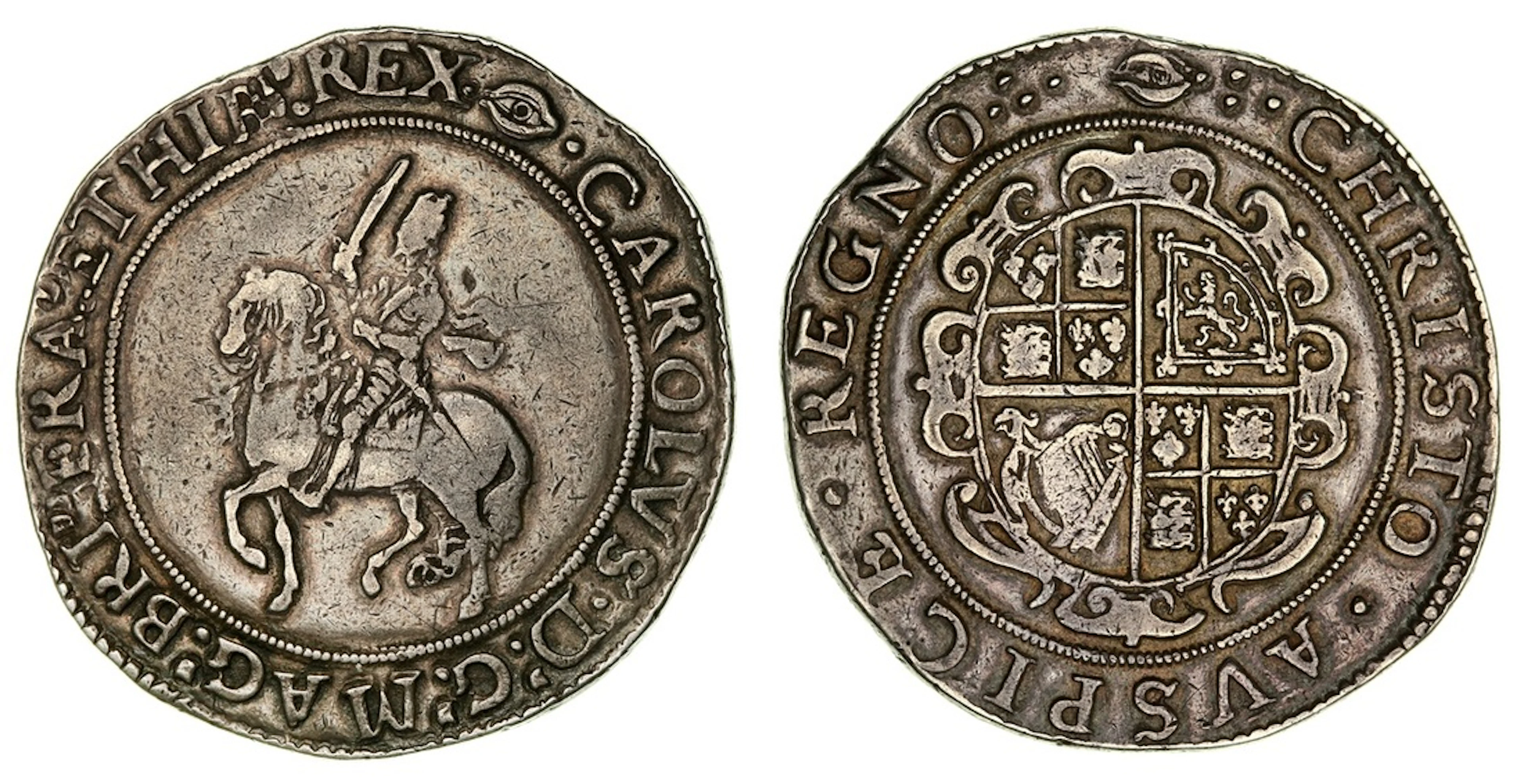 Charles I (1625-1649), Group IV, Type 4, Crown, 1645, Tower (under