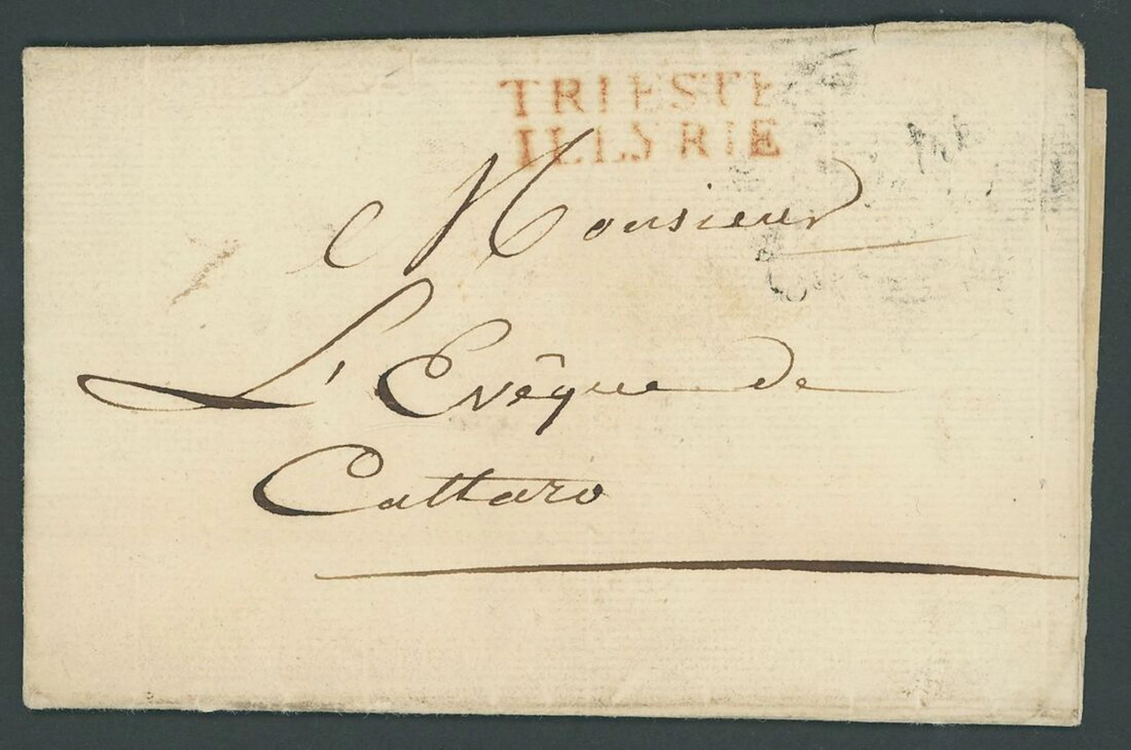 French Albania (1806-1814) 1813 (Jan. 26). Entire letter from Paris