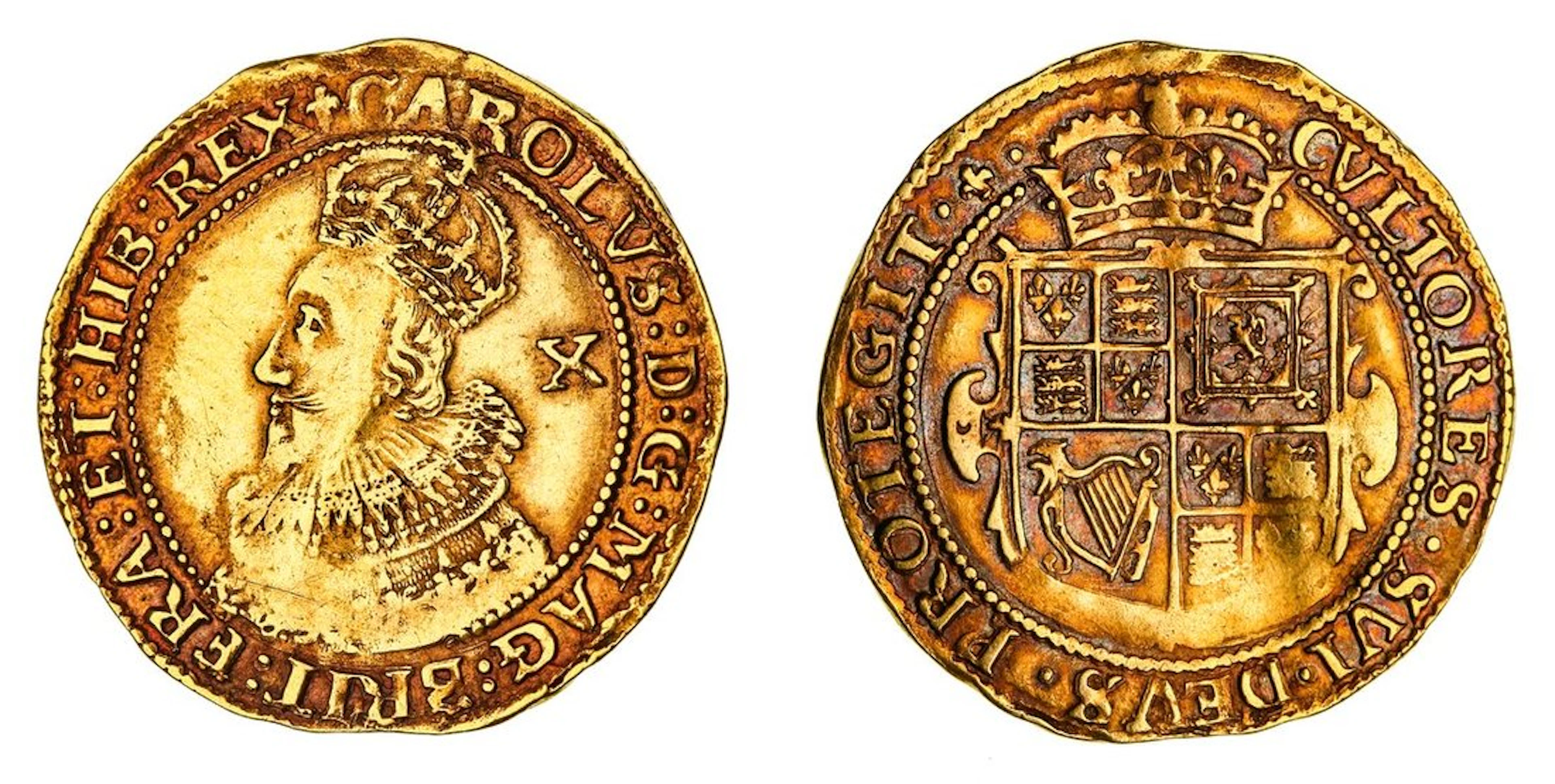 Charles I (1625-1649), Group A, Double-Crown, 1625-1626, Tower (under King)