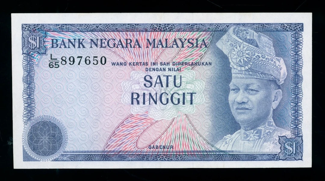 Bank Negara Malaysia, ERROR 1 ringgit, ND (1976), serial number L/65