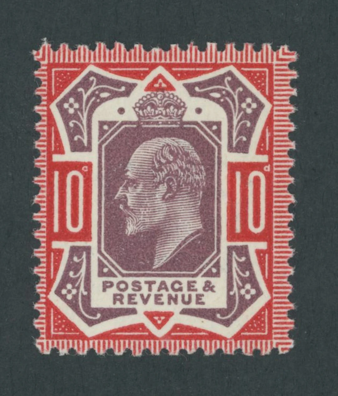 Great Britain King Edward VII 1911 Somerset House 10d. deep dull purple