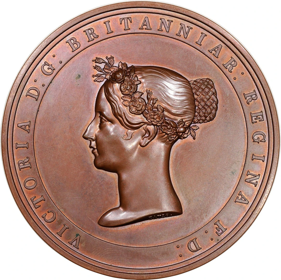 China, 'Treaty of Nanking' bronze medal, 1864, (Eimer-1367, BHM-2061)