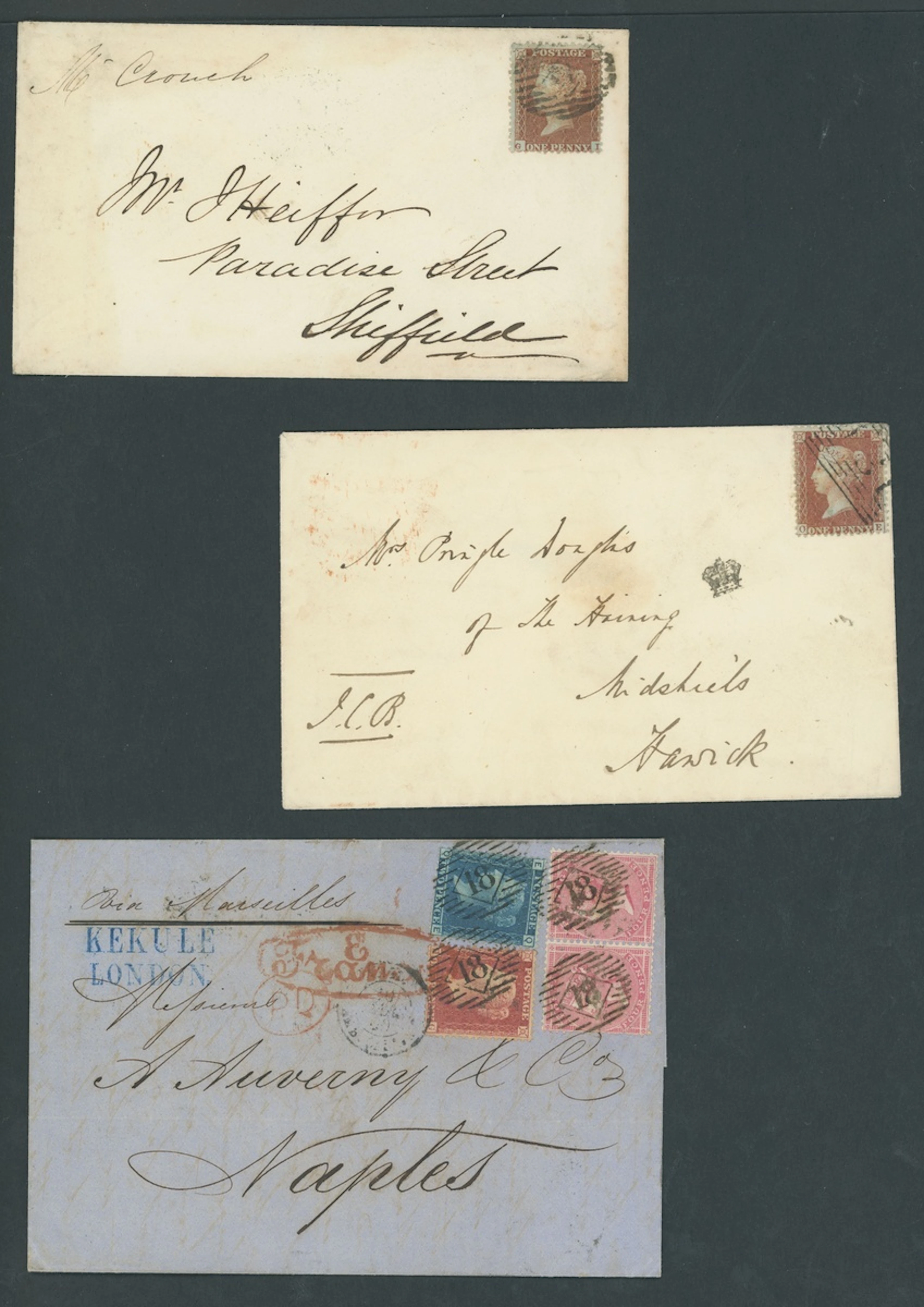 Great Britain 1854-57 Watermark Small Crown, Perf. 14 1d. red-brown