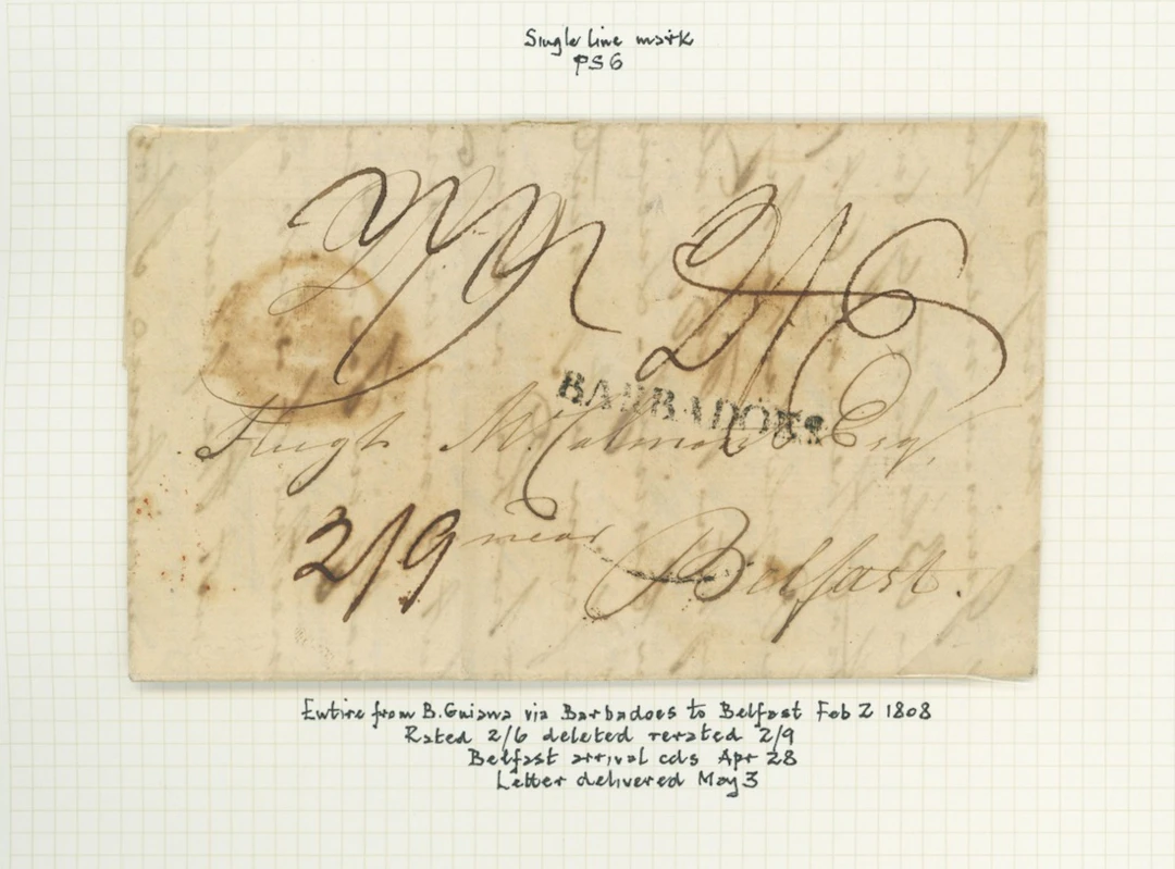 Barbados Early Letters and Handstamps 1804 (29 June) entire letter