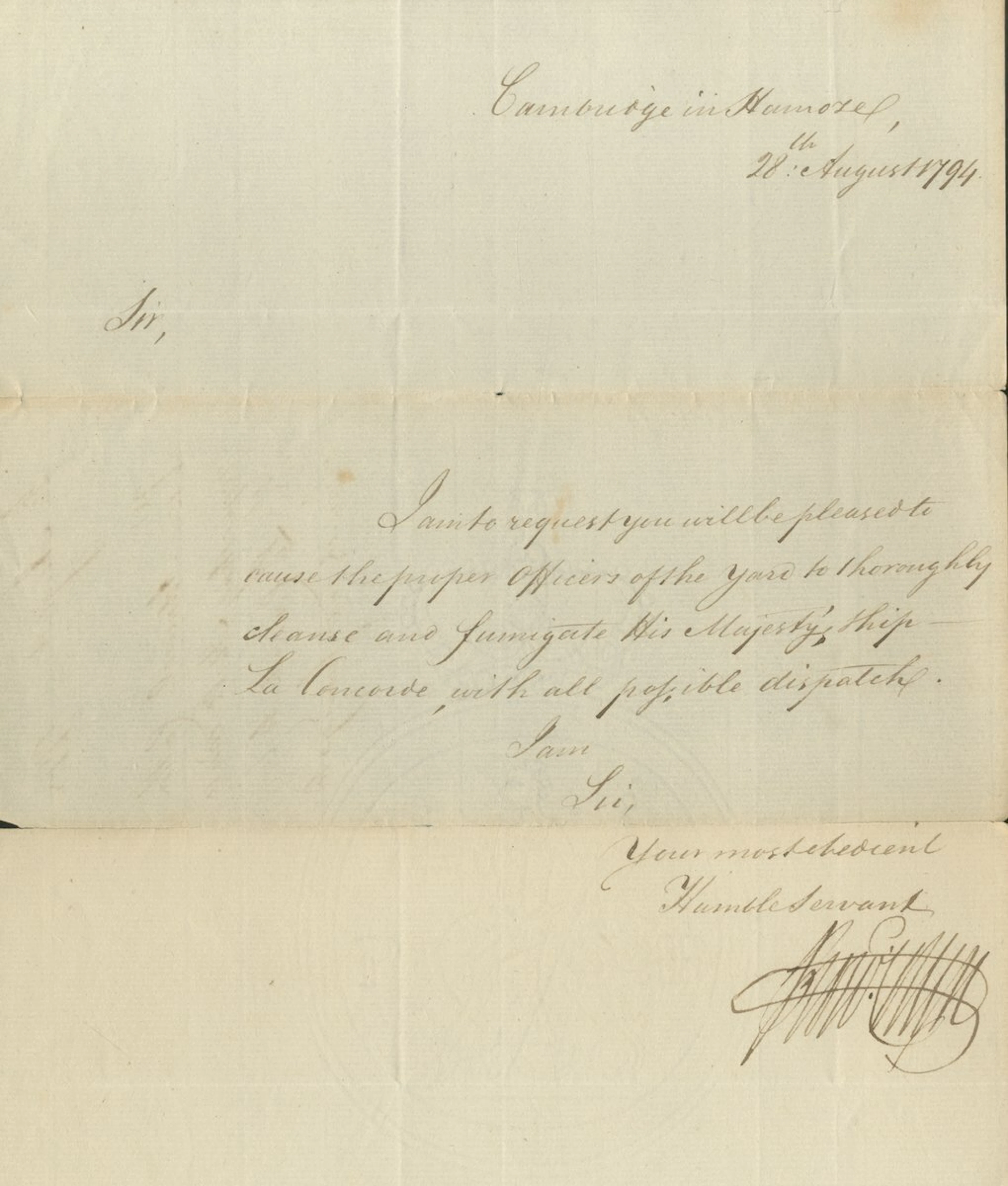A selection of 18th century Royal Navy administrative materials including