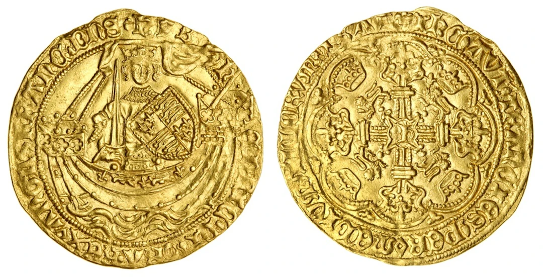 Henry VI, First Reign (1422-1461), Pinecone-Mascle Issue, Noble, 1431