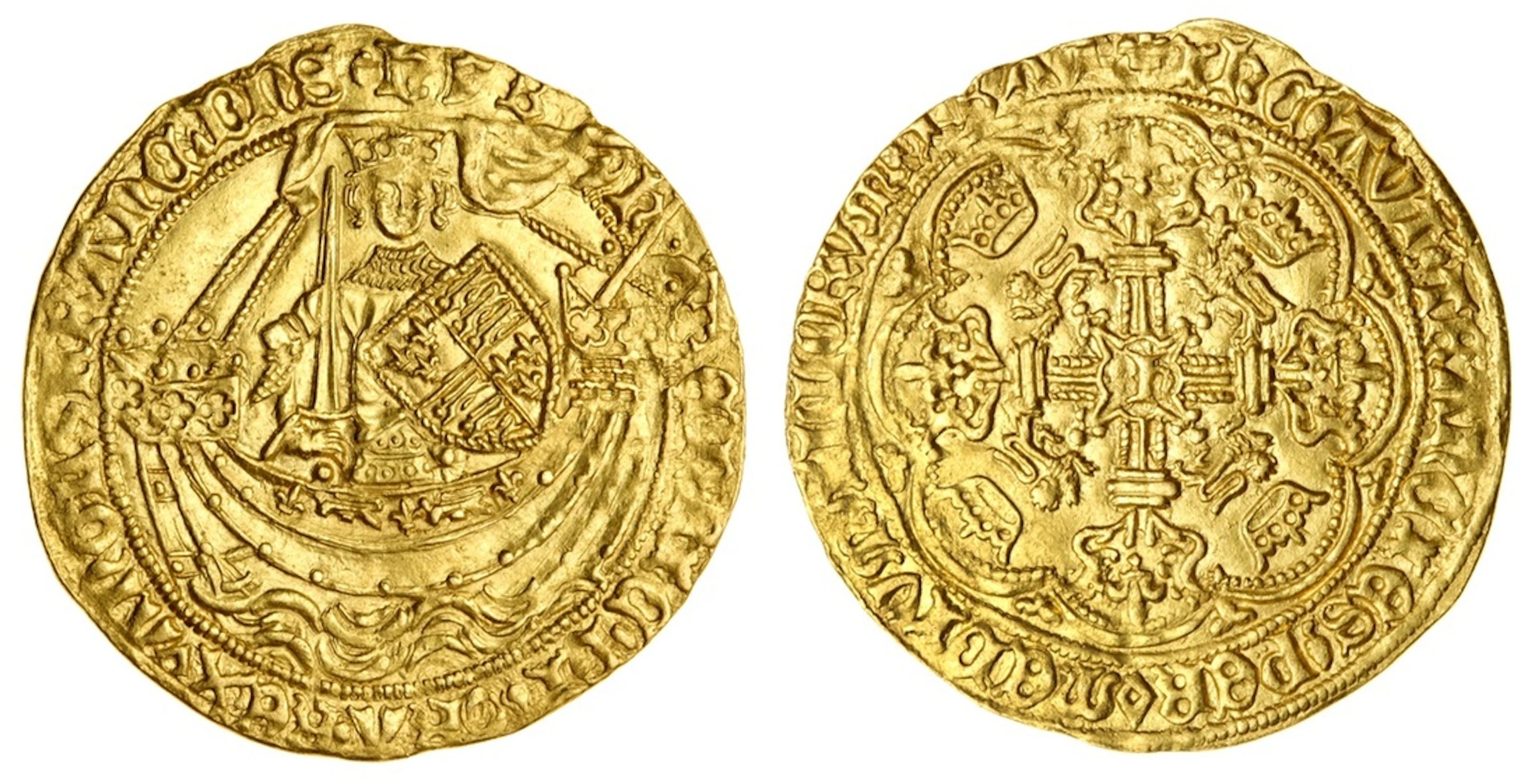 Henry VI, First Reign (1422-1461), Pinecone-Mascle Issue, Noble, 1431