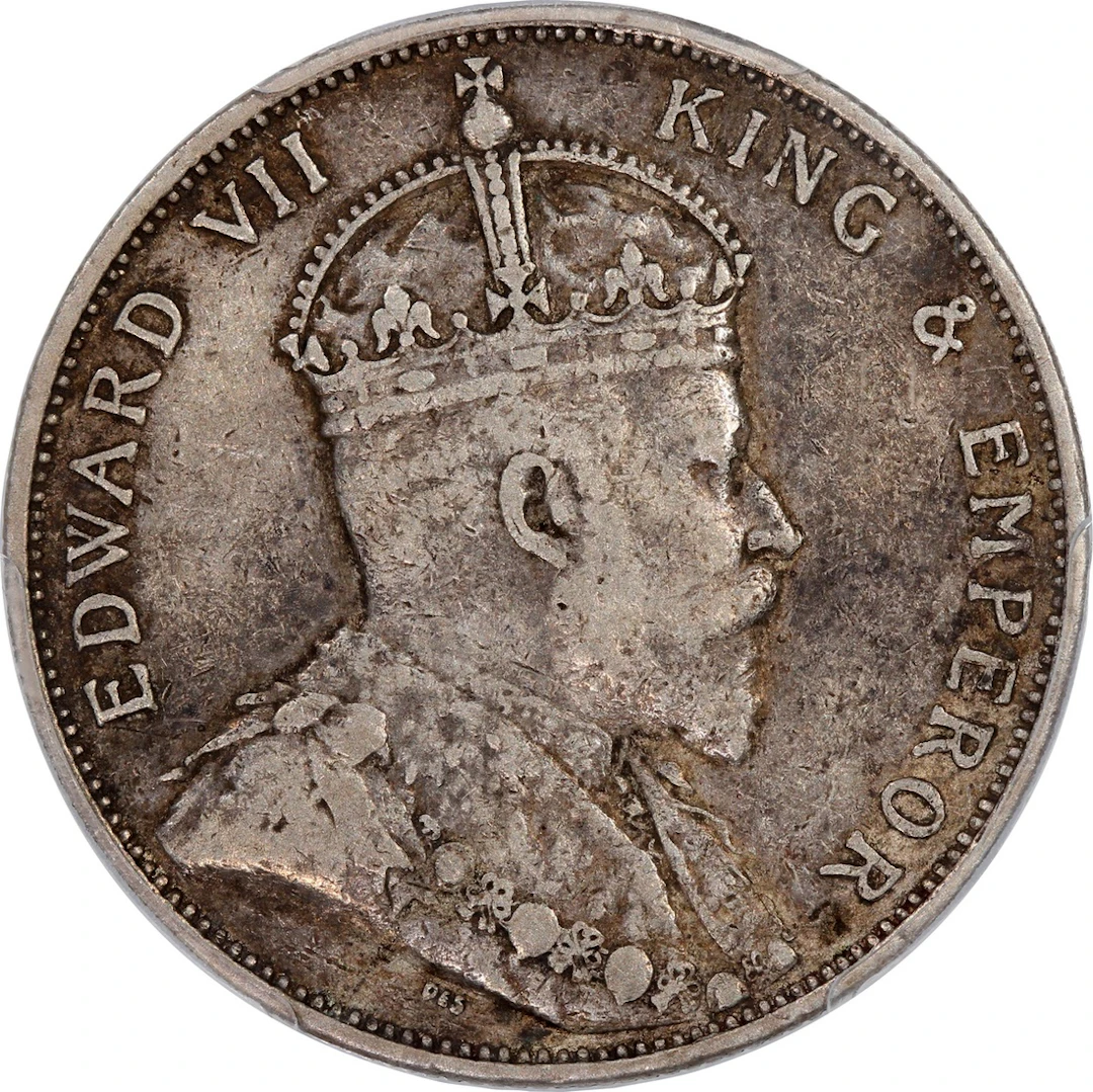 Hong Kong, [PCGS VF35] silver 50 cents, 1904