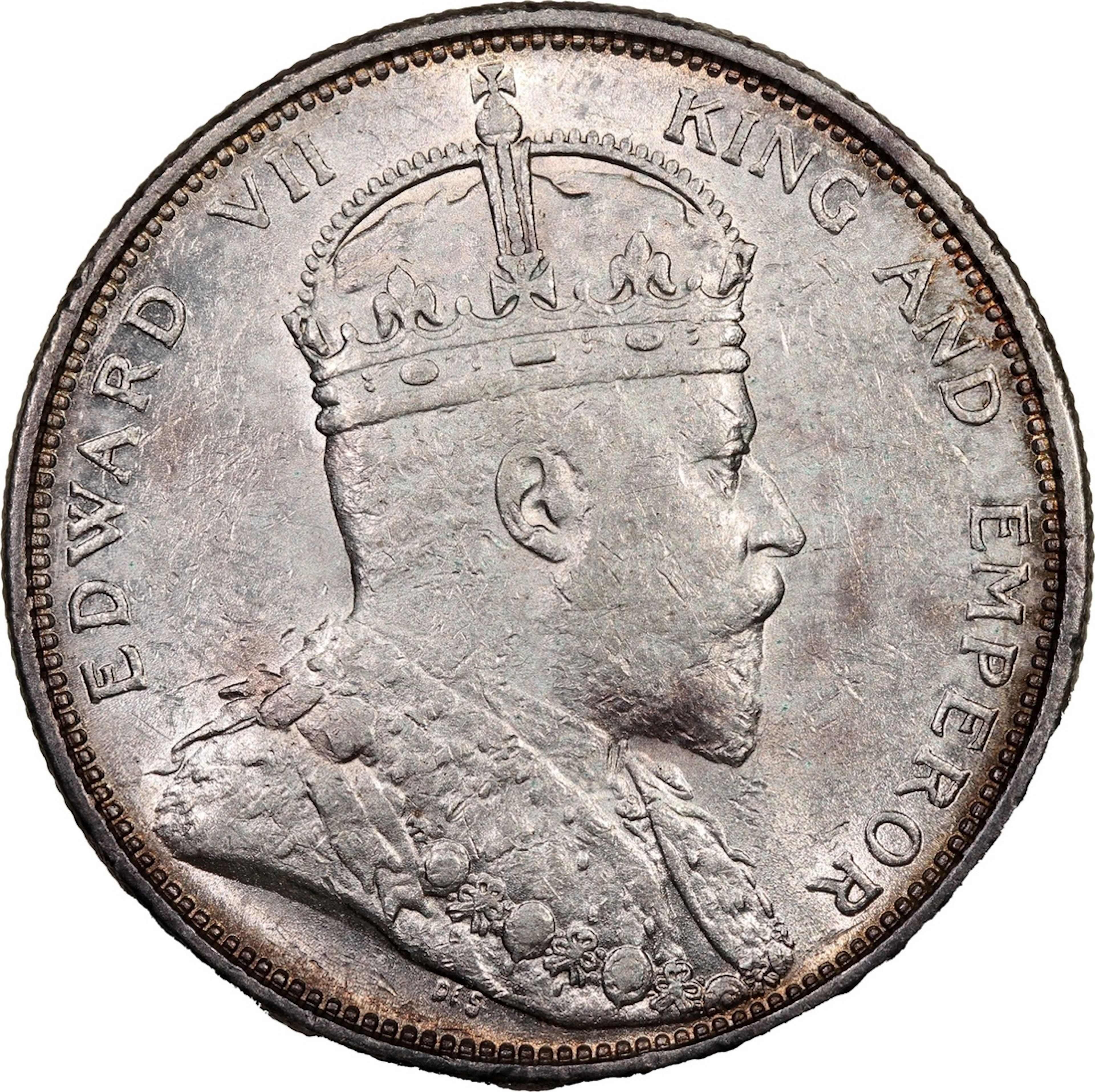 Straits Settlements, Edward VII, silver dollar, 1904B, Bombay mint
