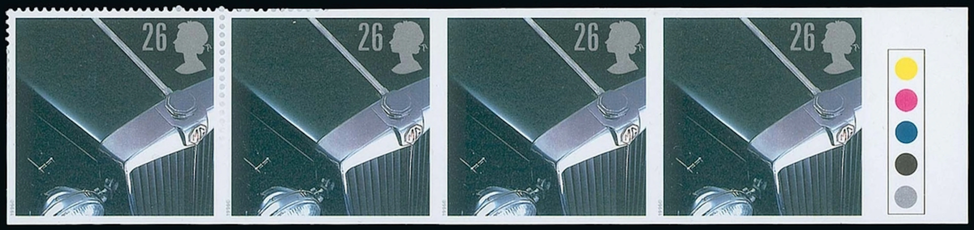 Great Britain Queen Elizabeth II Issues 1996 Classic Sports Cars 26p.
