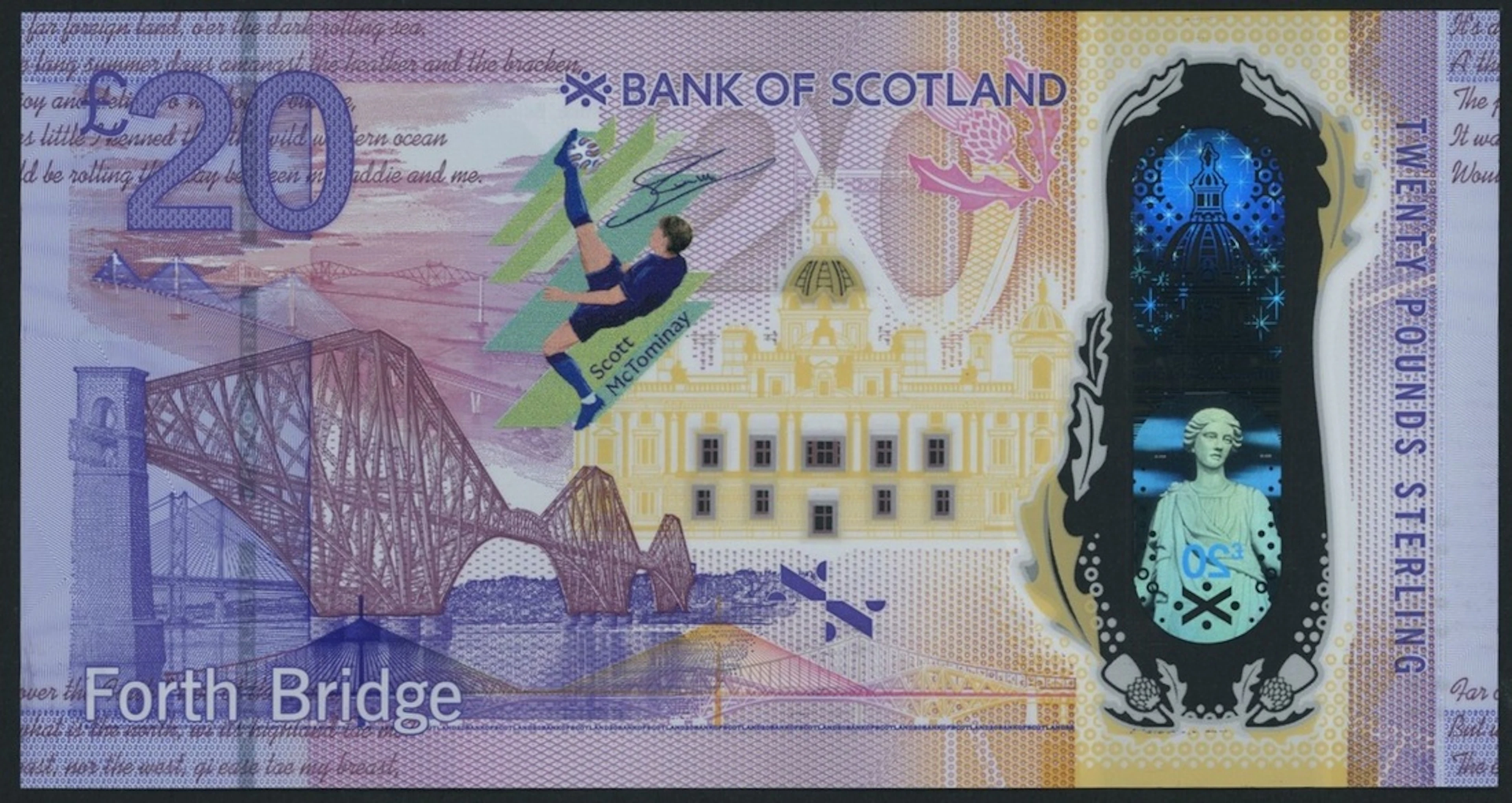 Bank of Scotland, [in support of Crisis UK] Polymer £20, 16th August