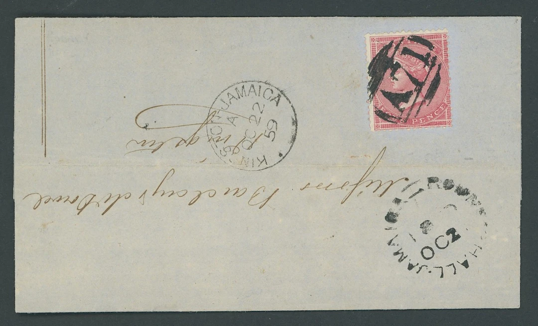 Jamaica Great Britain used in Jamaica Imperial Issues used at Post