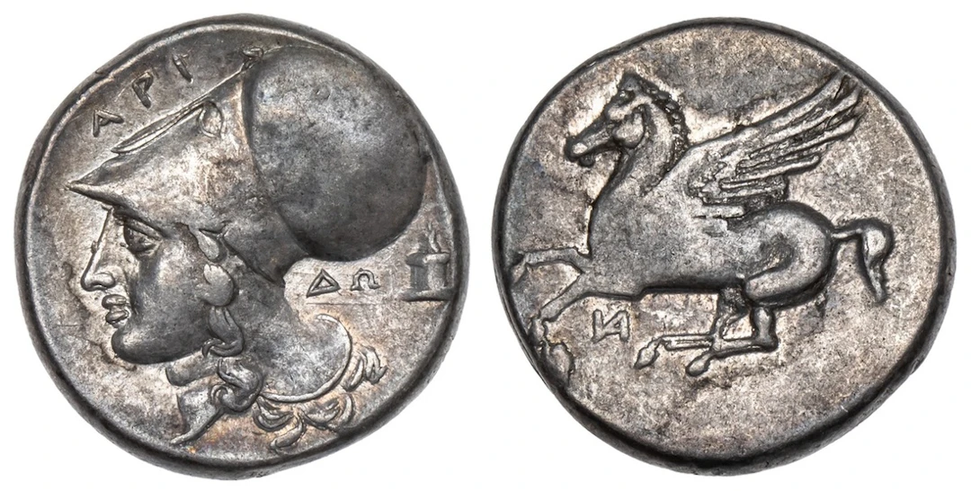Akarnania, Anaktorion, AR Stater, struck c. 350-300 BC, Pegasos flying