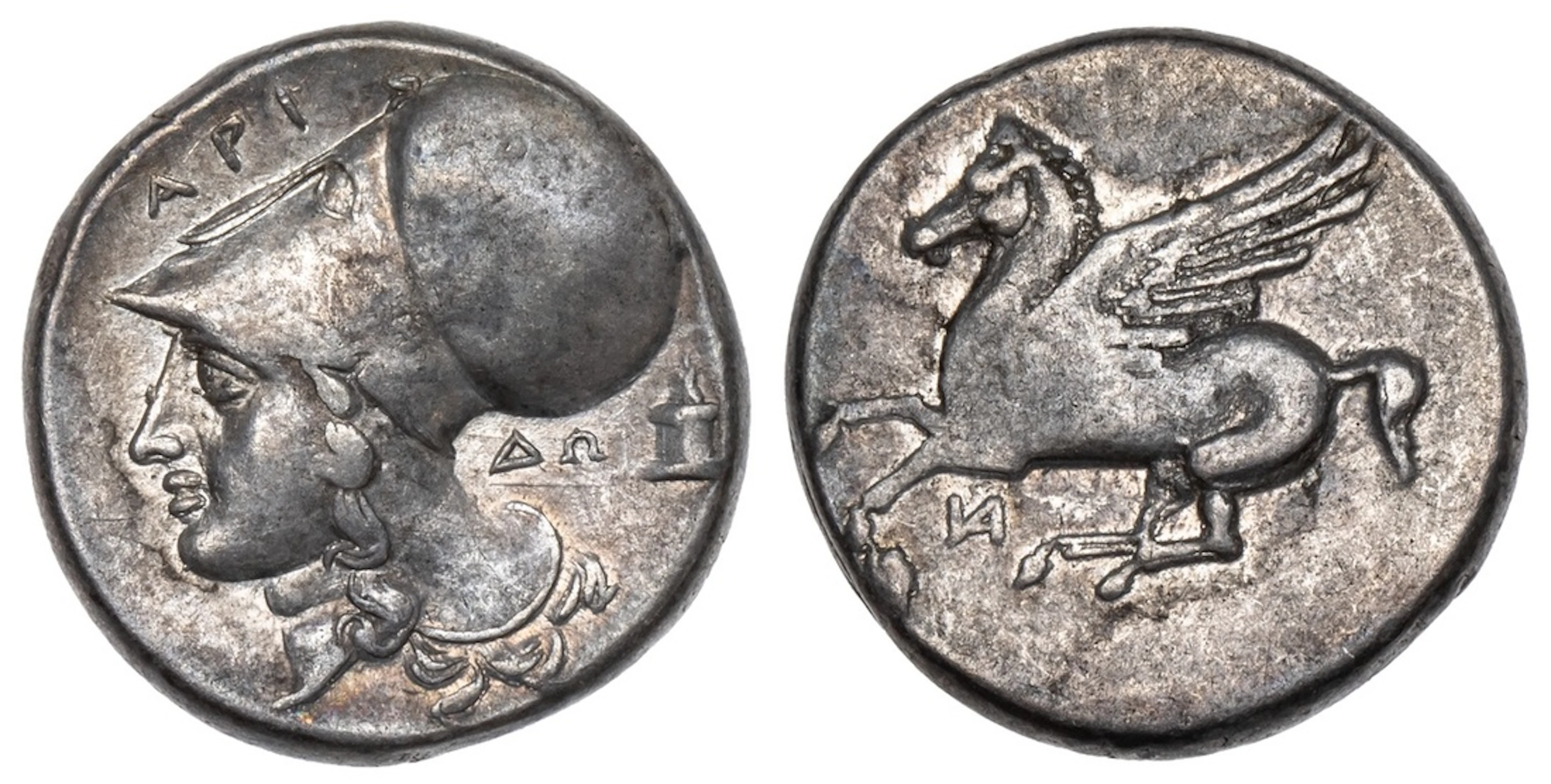 Akarnania, Anaktorion, AR Stater, struck c. 350-300 BC, Pegasos flying