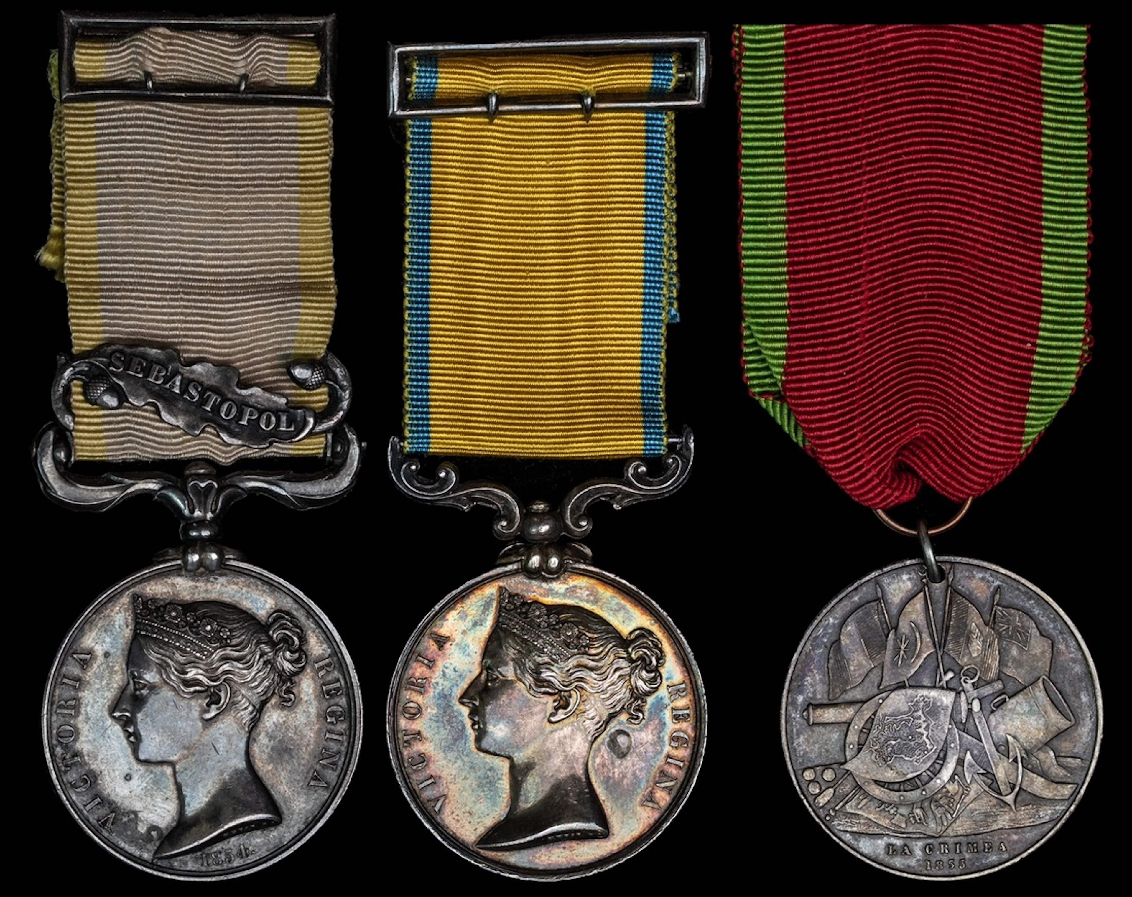 The campaign group of three awarded to Admiral's Steward W. White